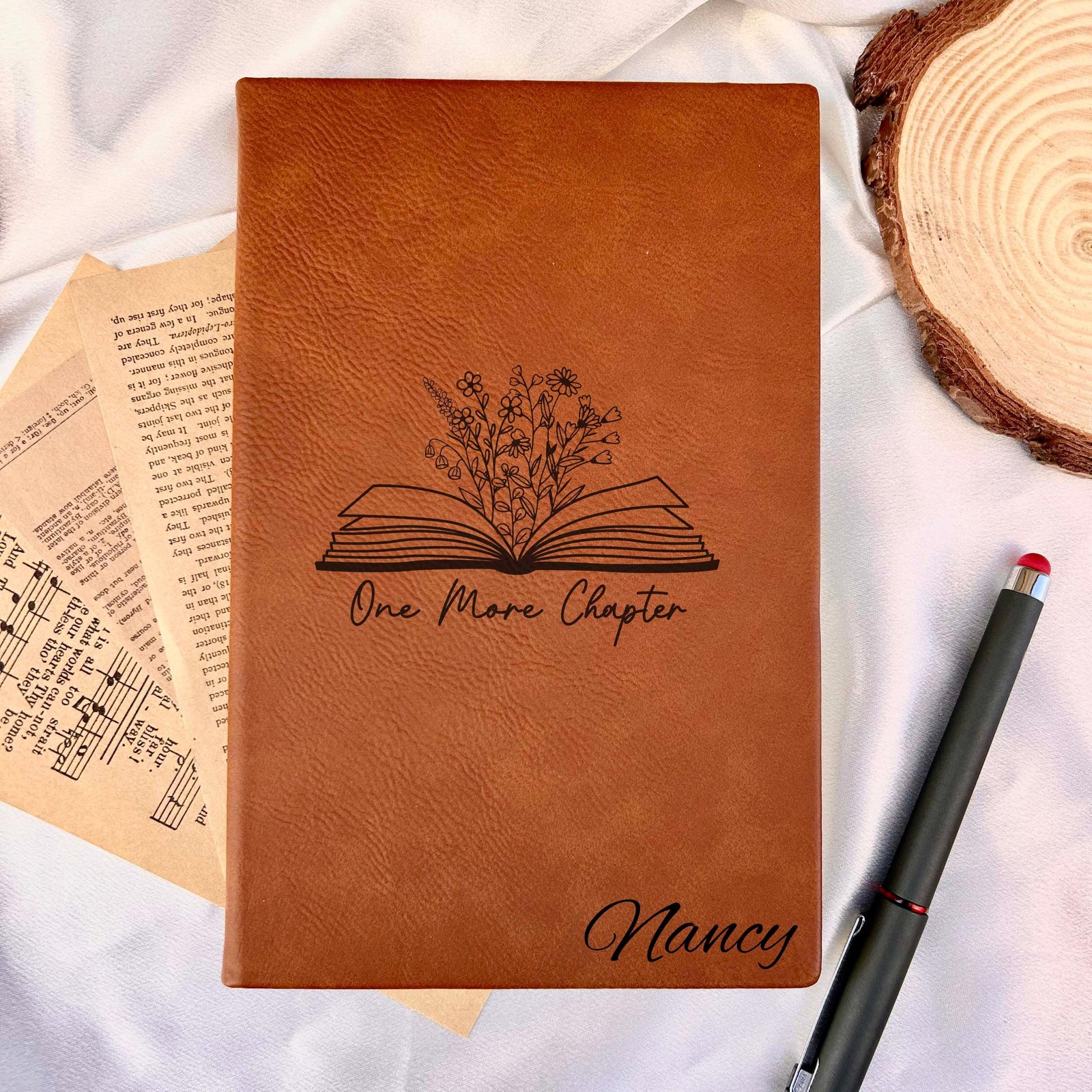 Book Lover Custom Journal – Hard Cover, Book Design #2