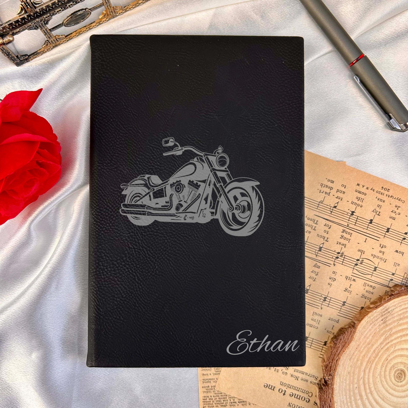 Motorcycle Custom Journal – Hard Cover, Motorcycle Design #1