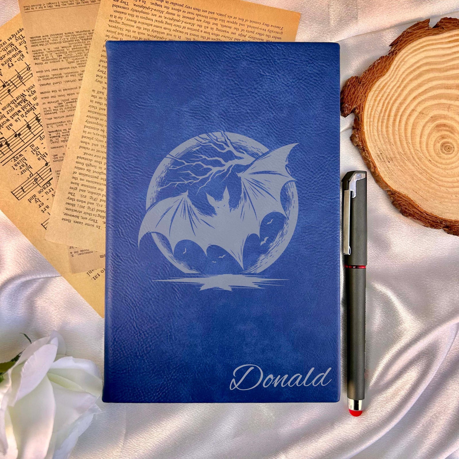 Bat Custom Journal – Hard Cover, Design #1