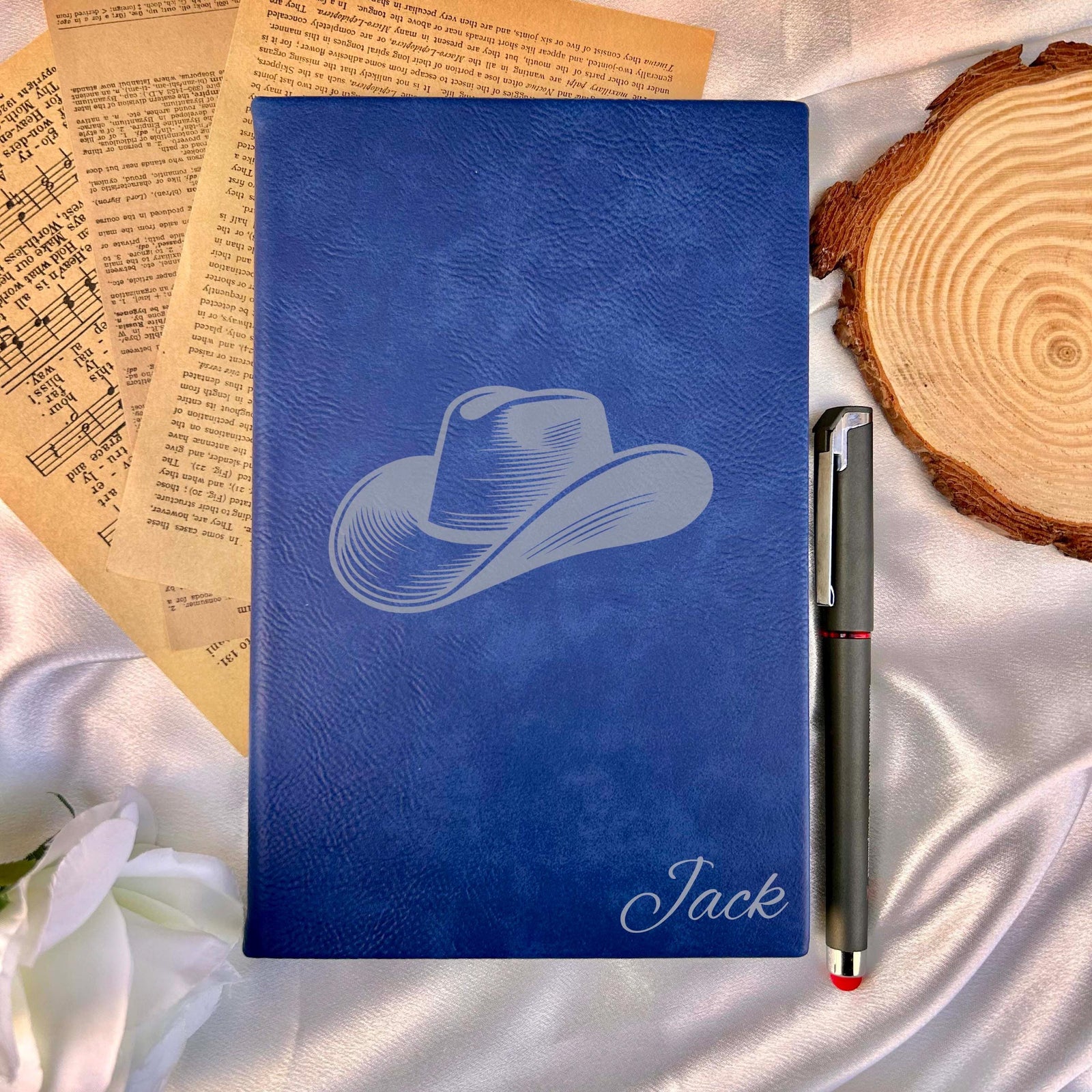 Rodeo Hat Custom Journal – Hard Cover, Design #10
