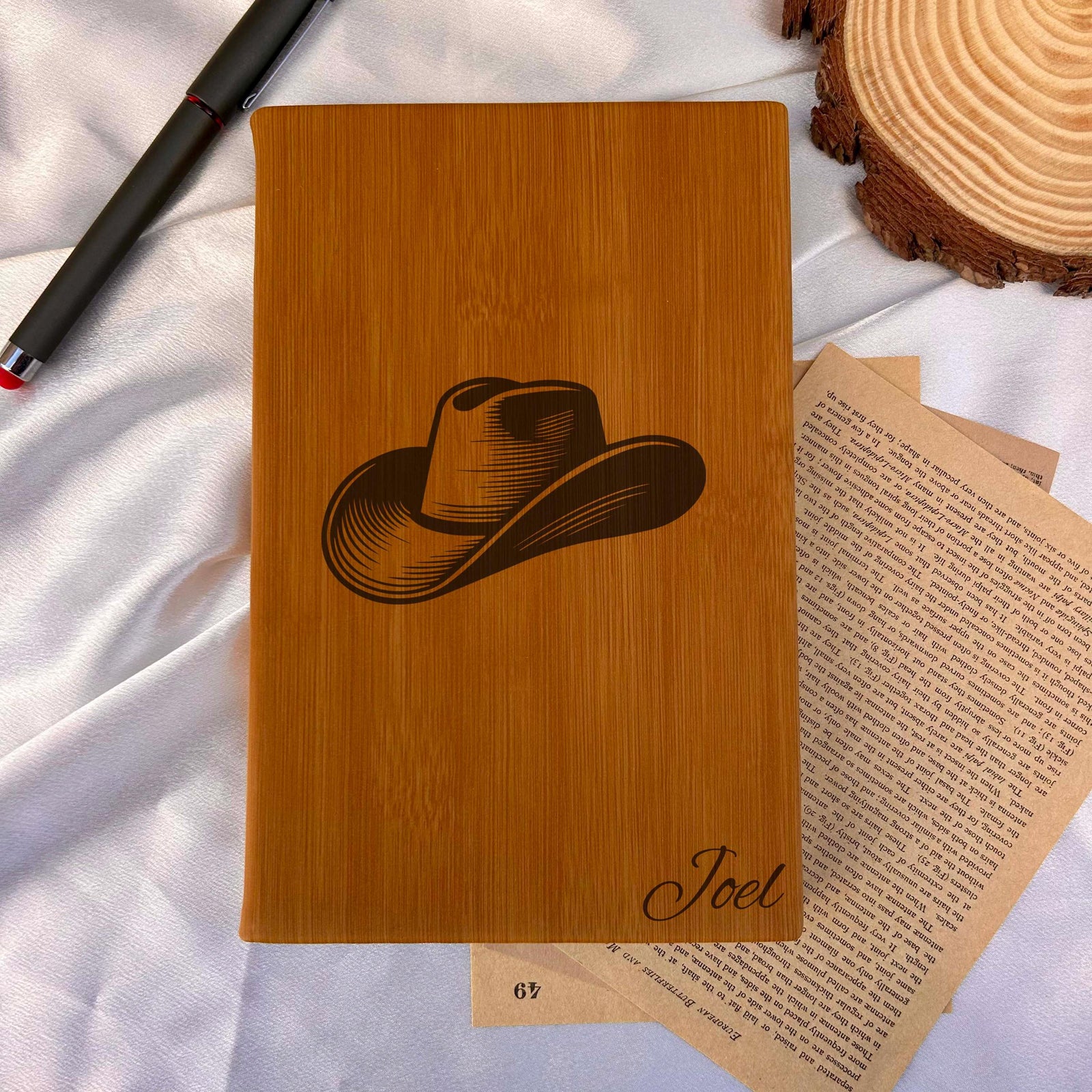 Rodeo Hat Custom Journal – Hard Cover, Design #10