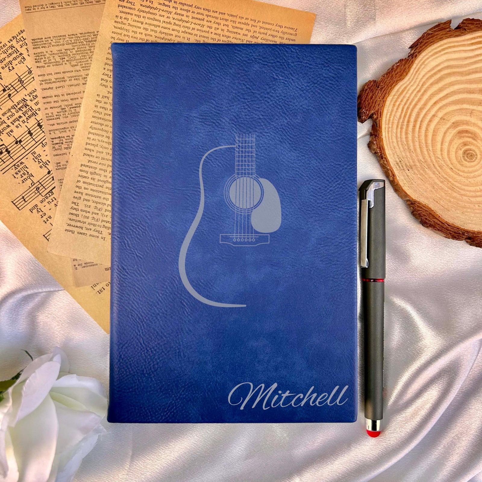 Acoustic Guitar Custom Journal – Hard Cover, Design #3