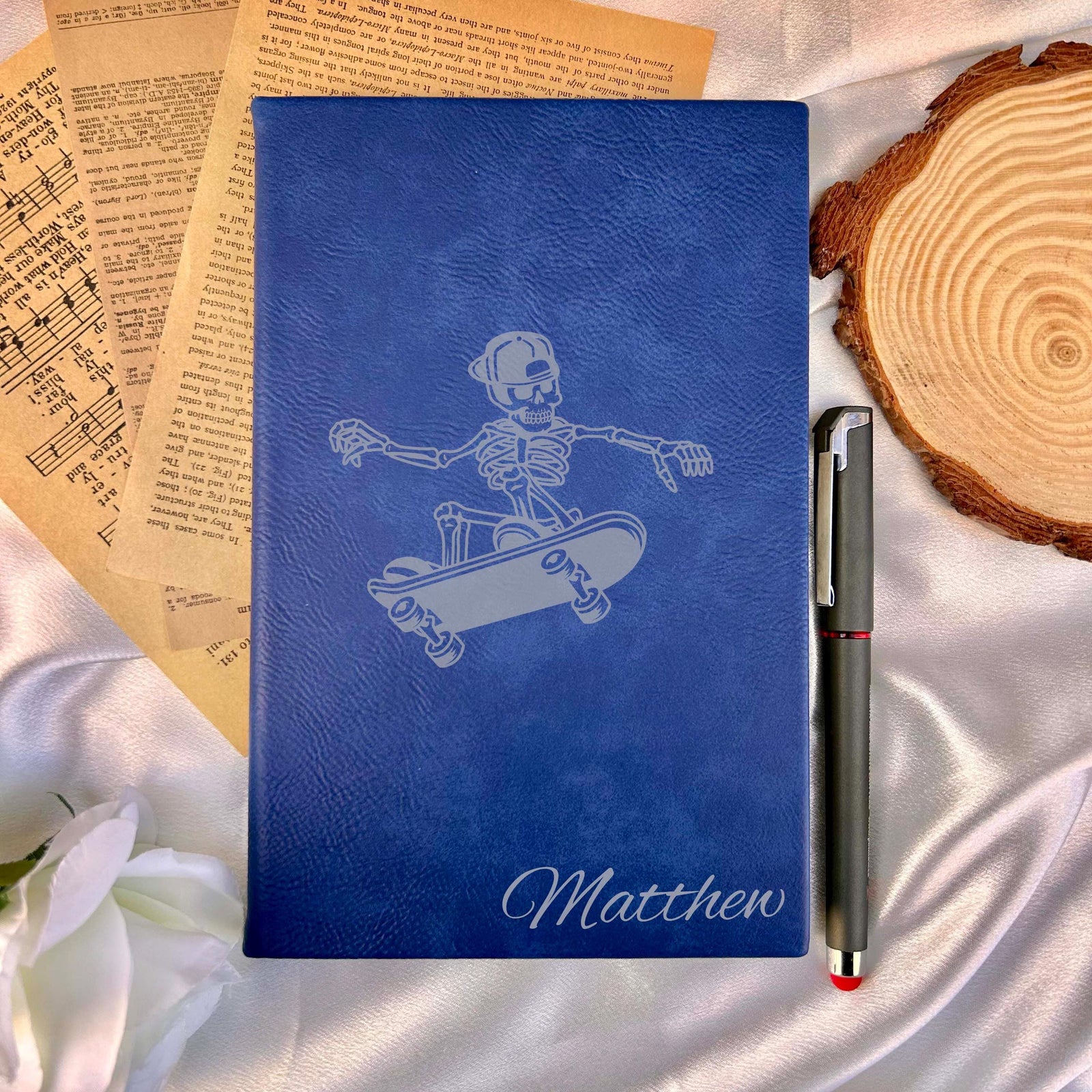 Skater Custom Journal – Hard Cover, Skate Design #1
