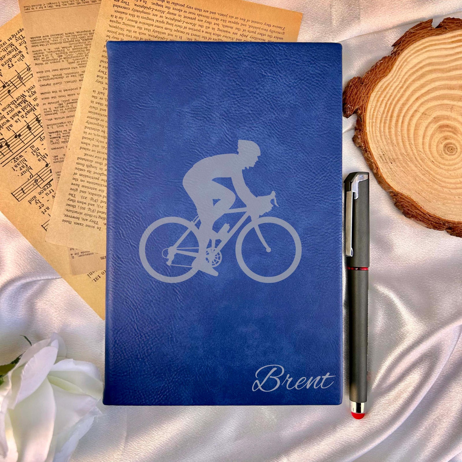 Bicycle Custom Journal – Hard Cover, Bike Design #1