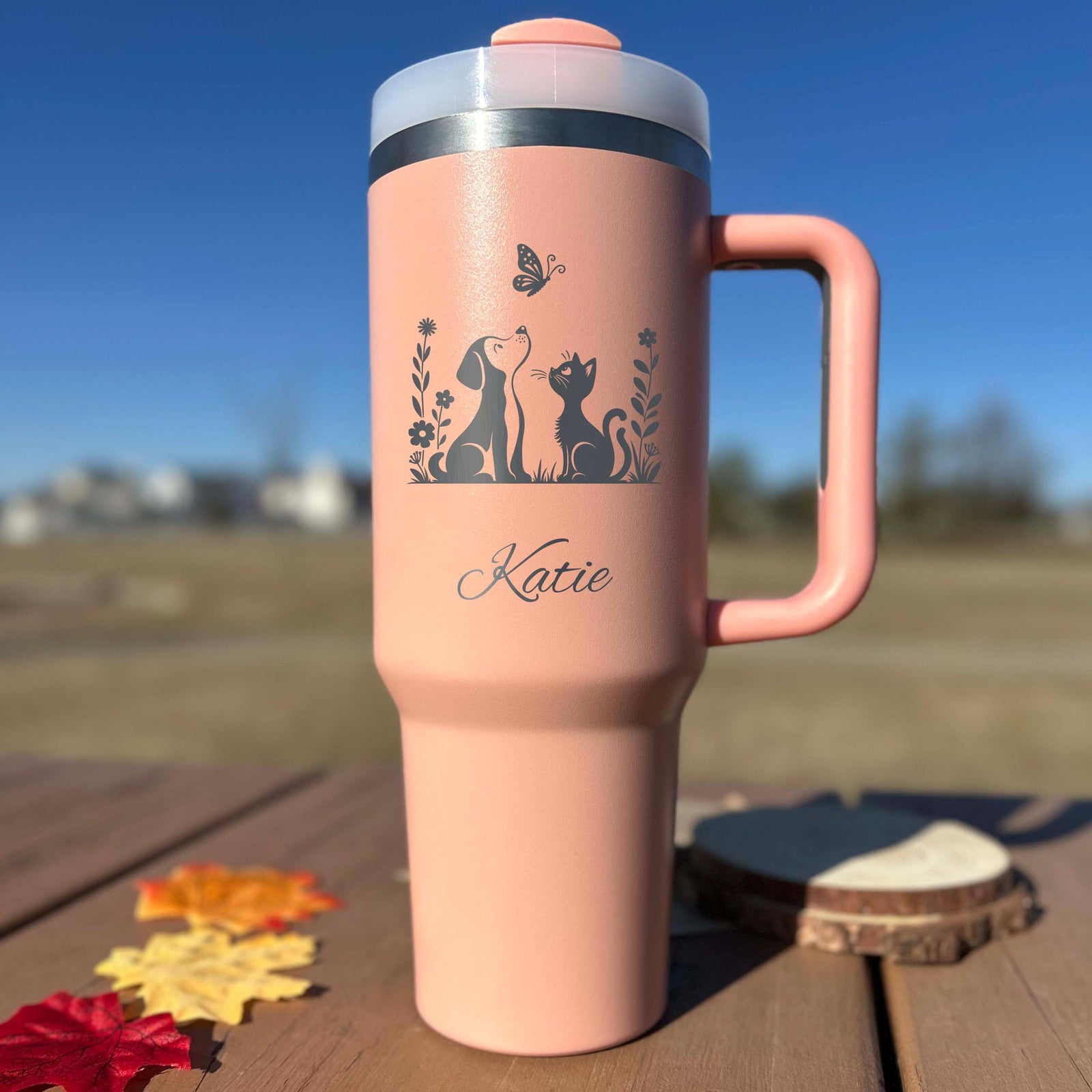 Pets & Nature 40oz Engraved Tumbler – Stainless Steel