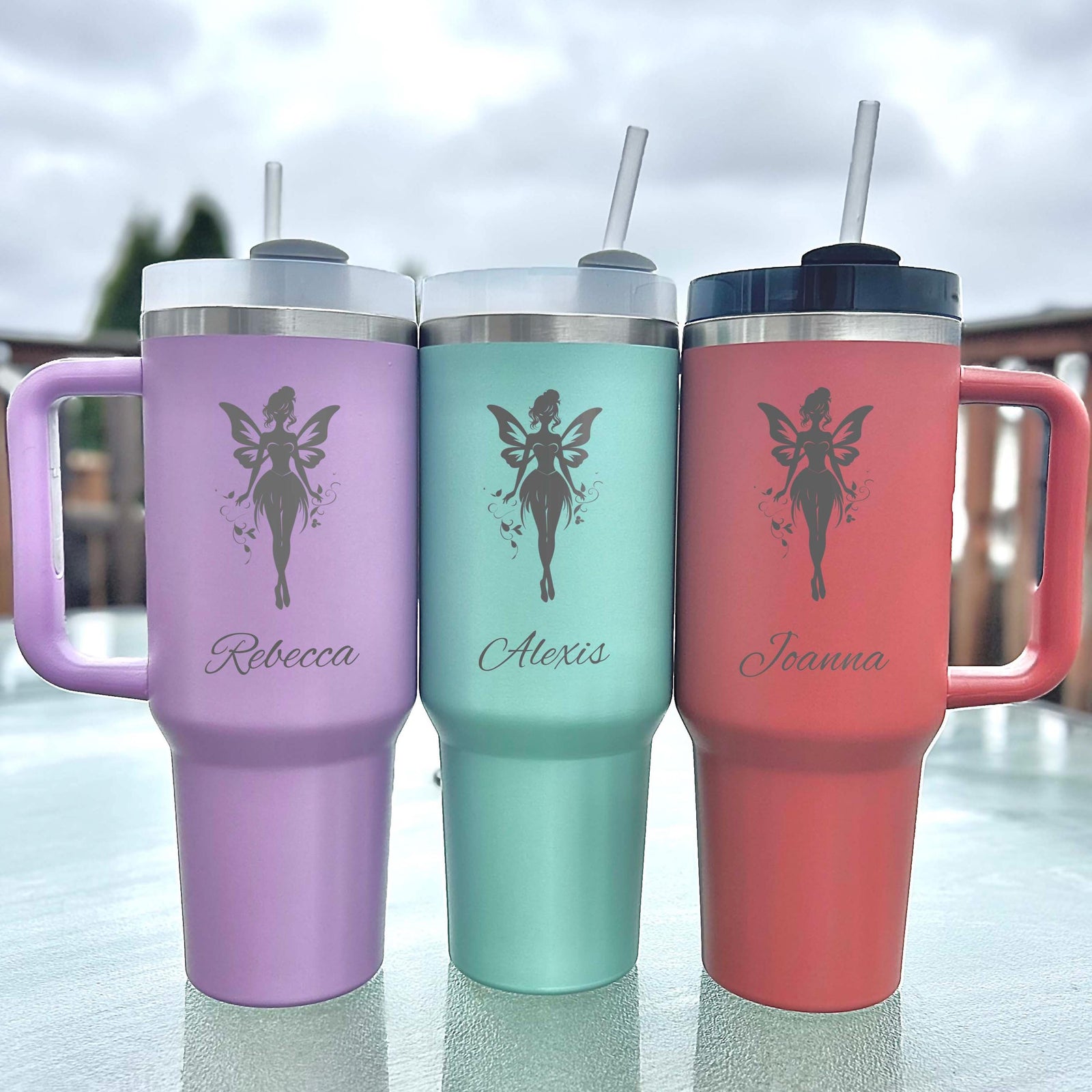 Nocturne Fairy 40oz Engraved Tumbler – Stainless Steel