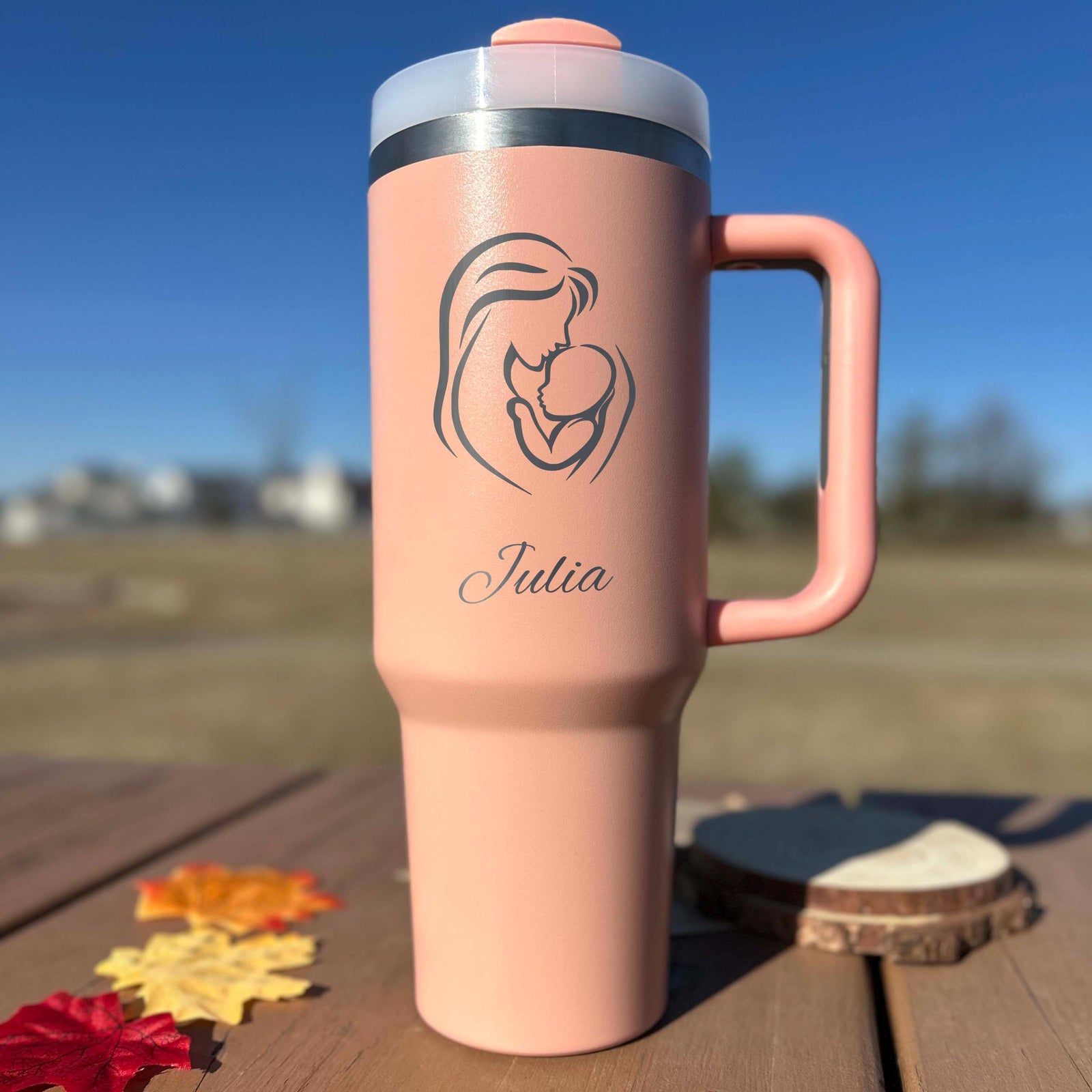 Newborn 40oz Engraved Tumbler – Stainless Steel
