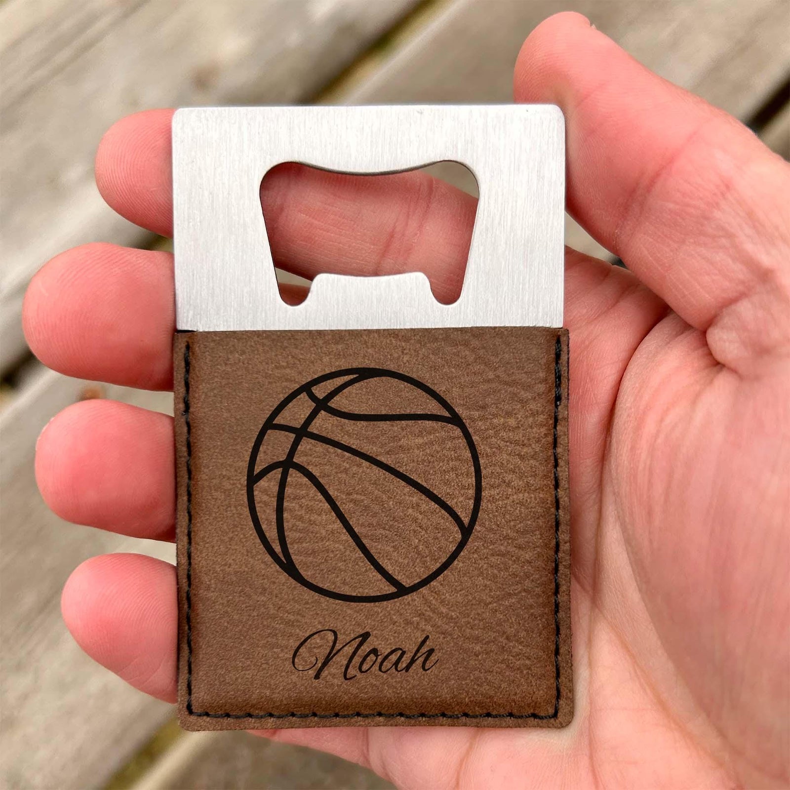 Basketball Large Bottle Opener – Stainless Steel