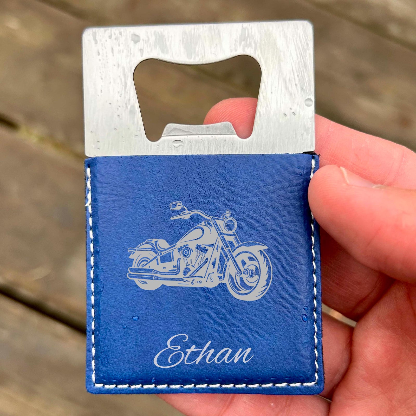 Motorcycle Large Bottle Opener – Stainless Steel, Motorcycle Design #1