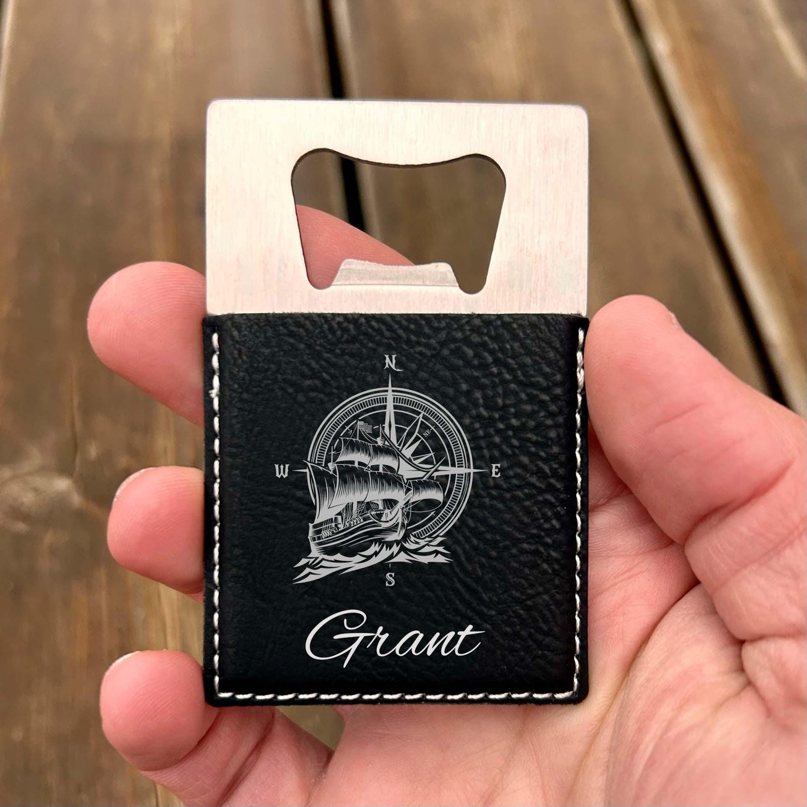 Ship Large Bottle Opener – Stainless Steel, Ship Design #2