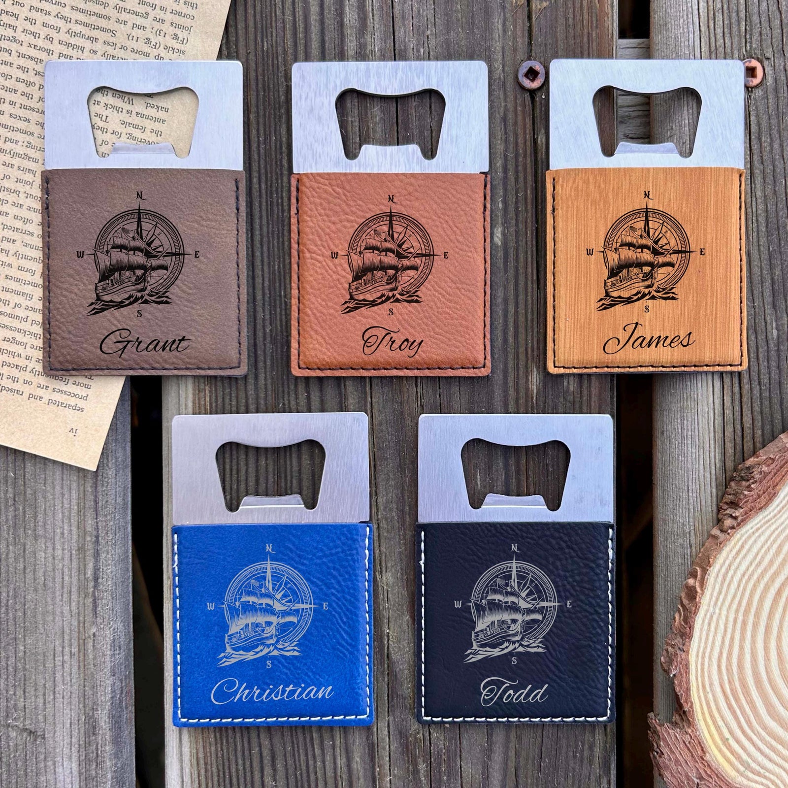 Ship Large Bottle Opener – Stainless Steel, Ship Design #2