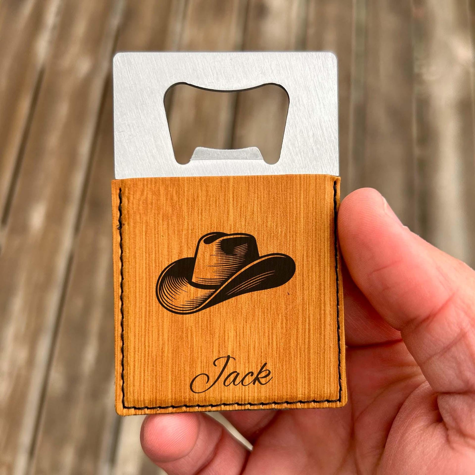 Rodeo Hat Large Bottle Opener – Stainless Steel