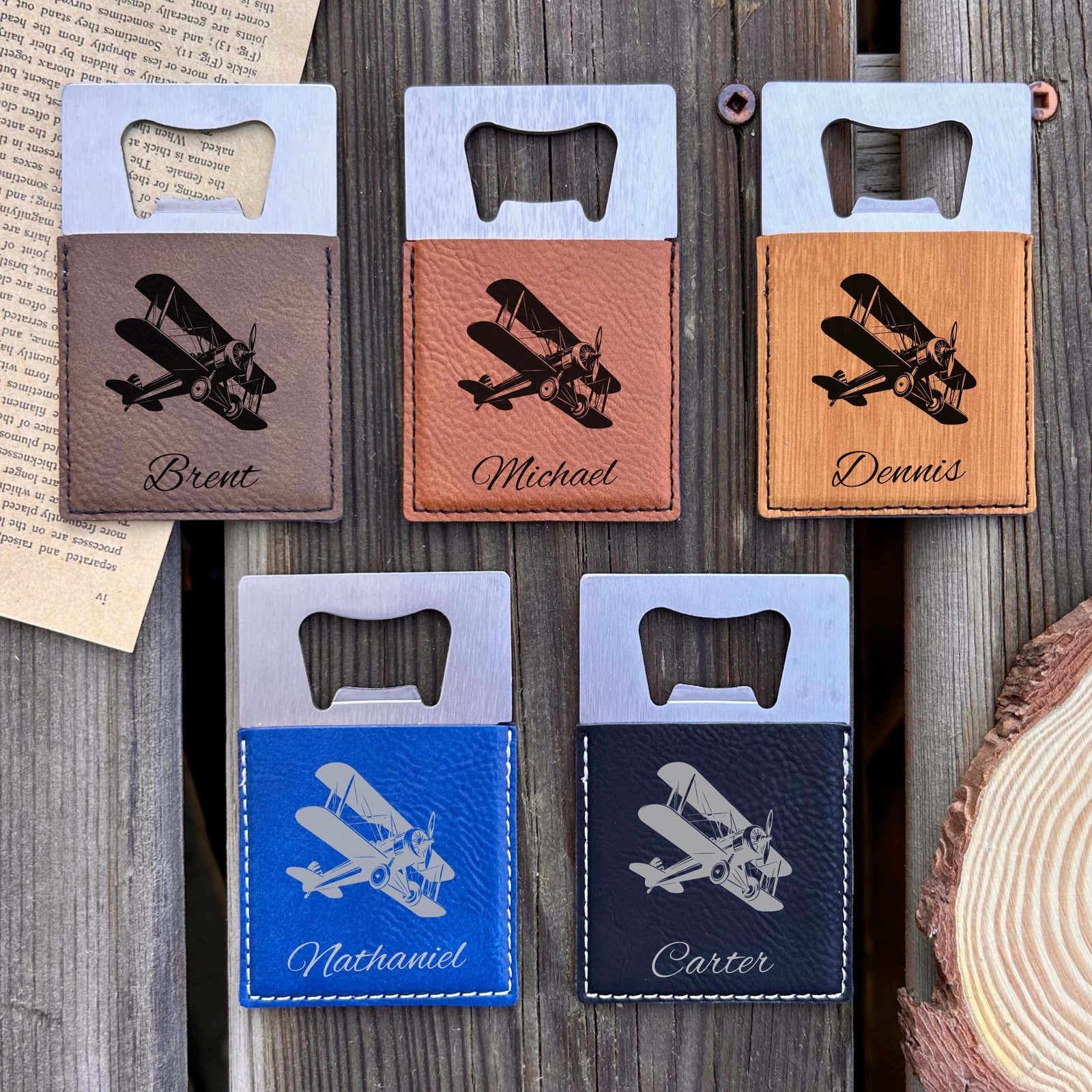 Antique Airplane Bottle Opener – Stainless Steel