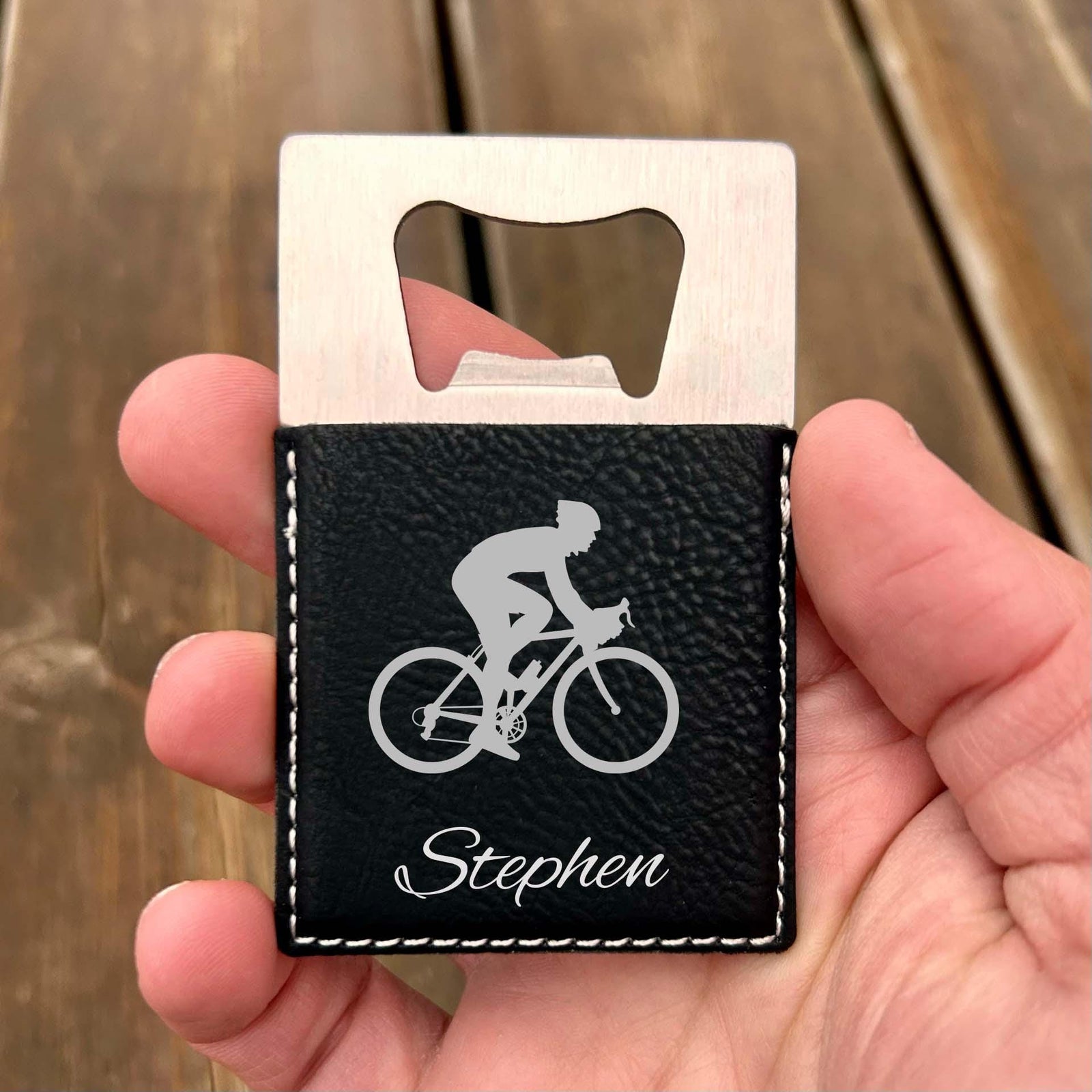 Cyclist Large Bottle Opener – Stainless Steel