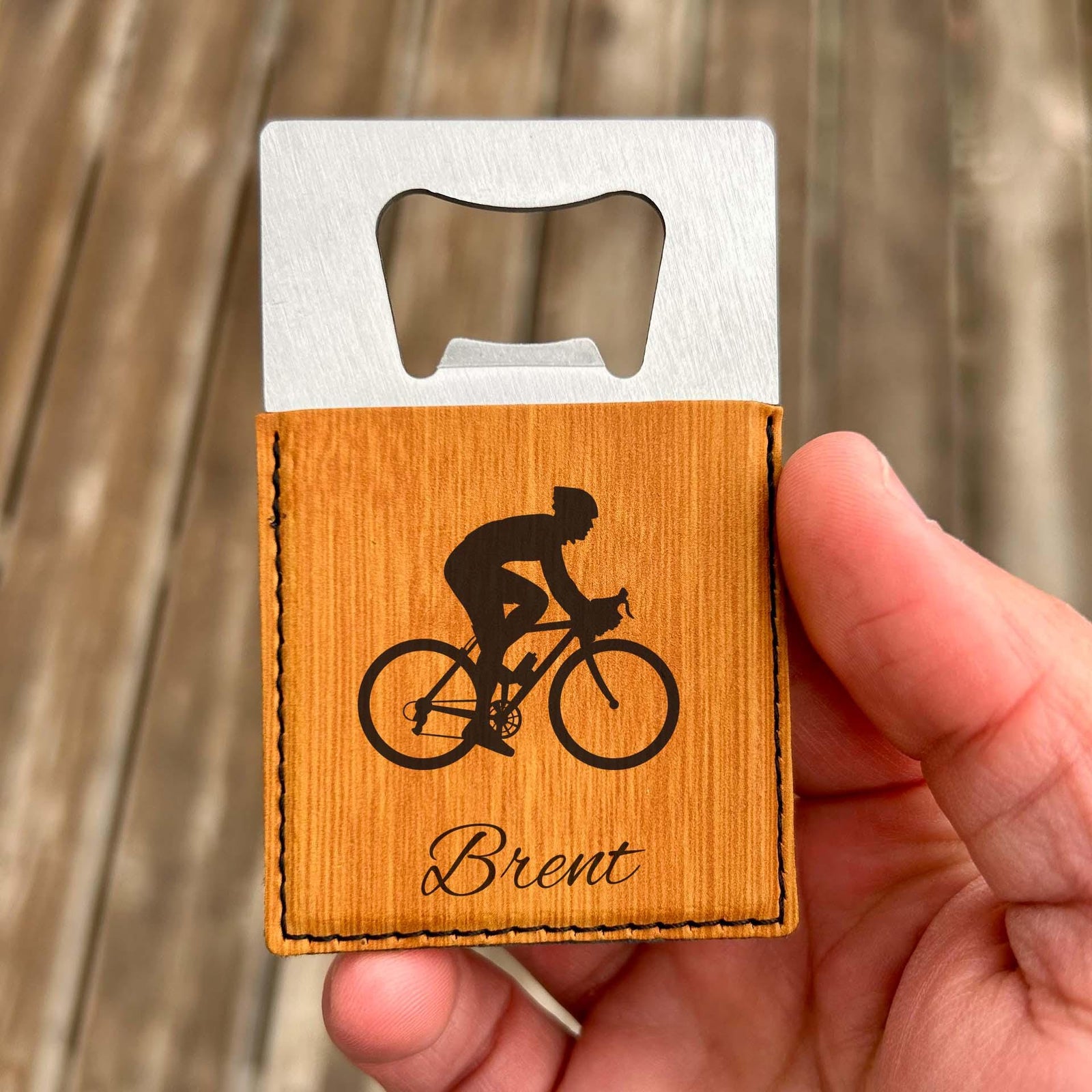 Cyclist Large Bottle Opener – Stainless Steel