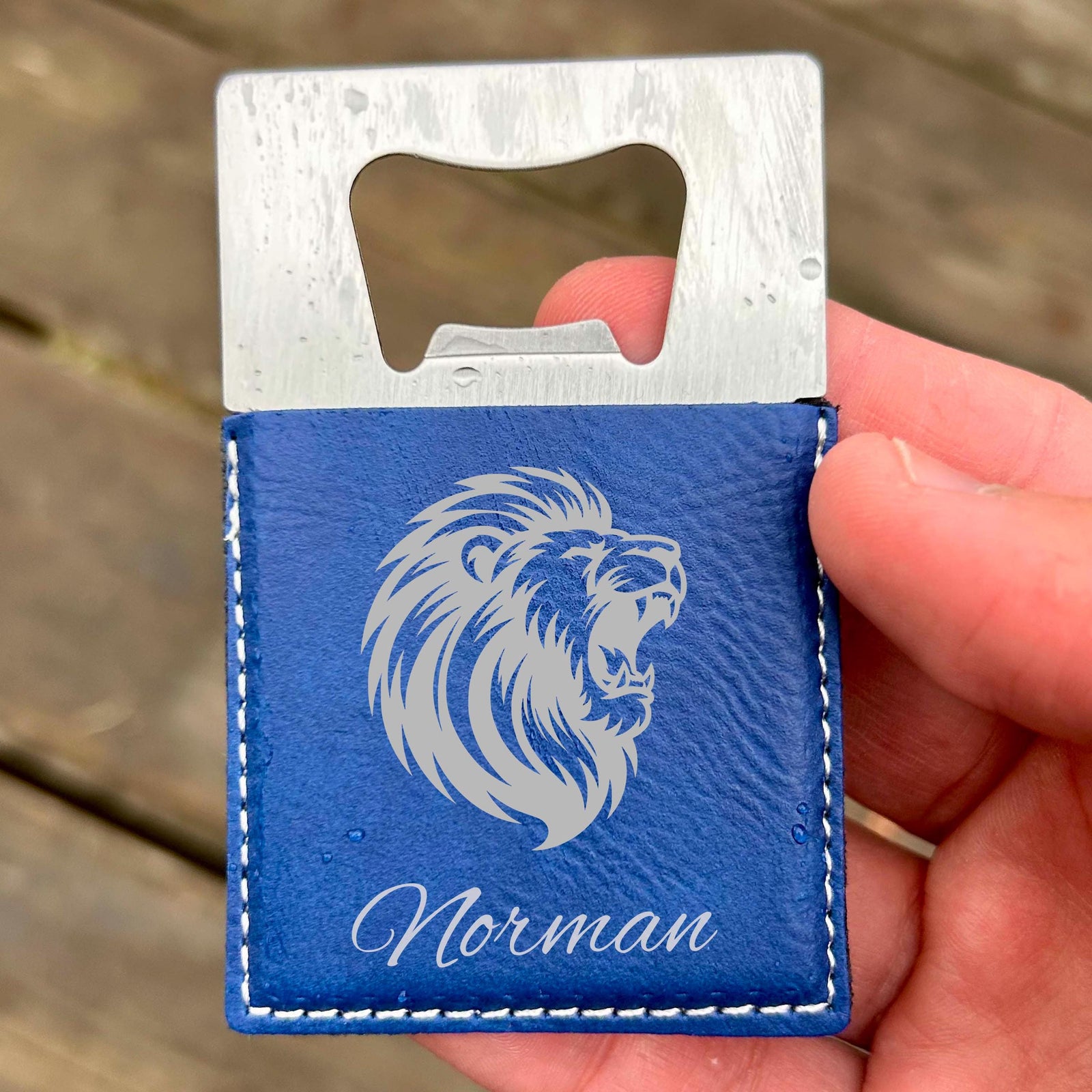 Lion Large Bottle Opener – Stainless Steel, Lion Design #2