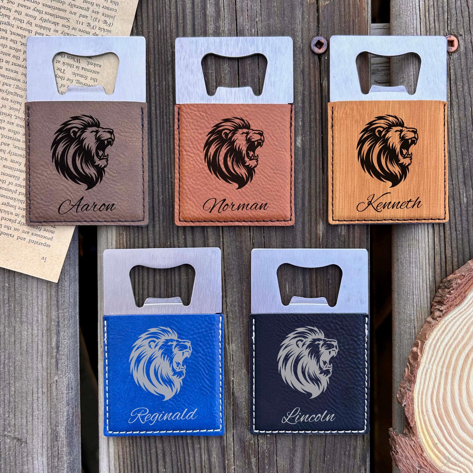 Lion Large Bottle Opener – Stainless Steel, Lion Design #2