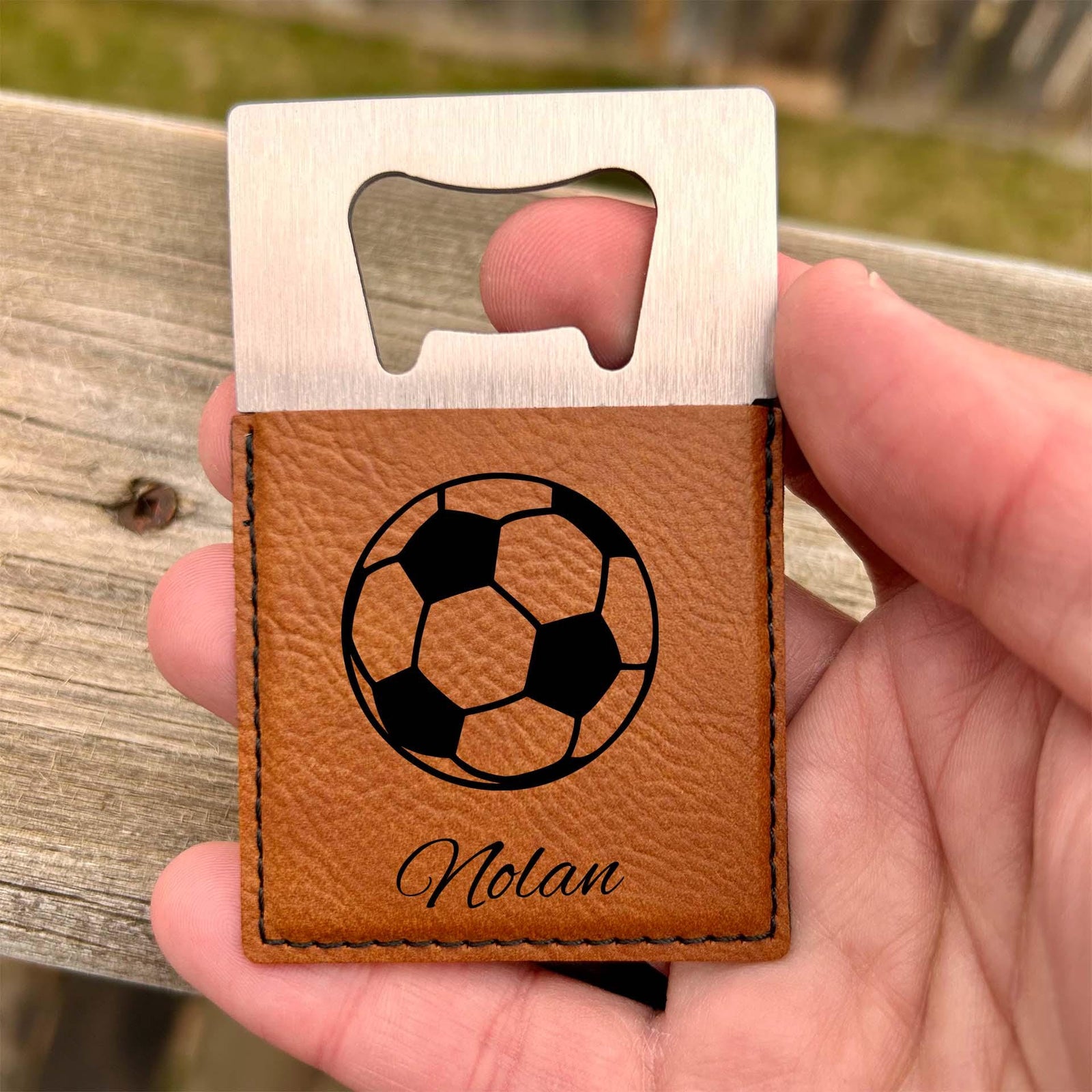 Soccer Large Bottle Opener – Stainless Steel