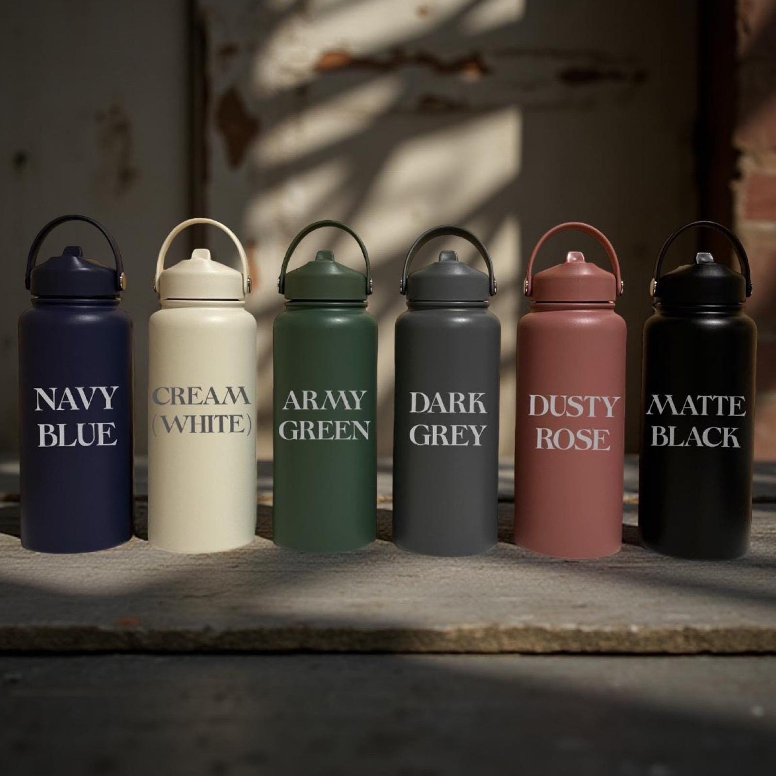 Shark 32oz Water Bottle – Stainless Steel, Shark Design #1