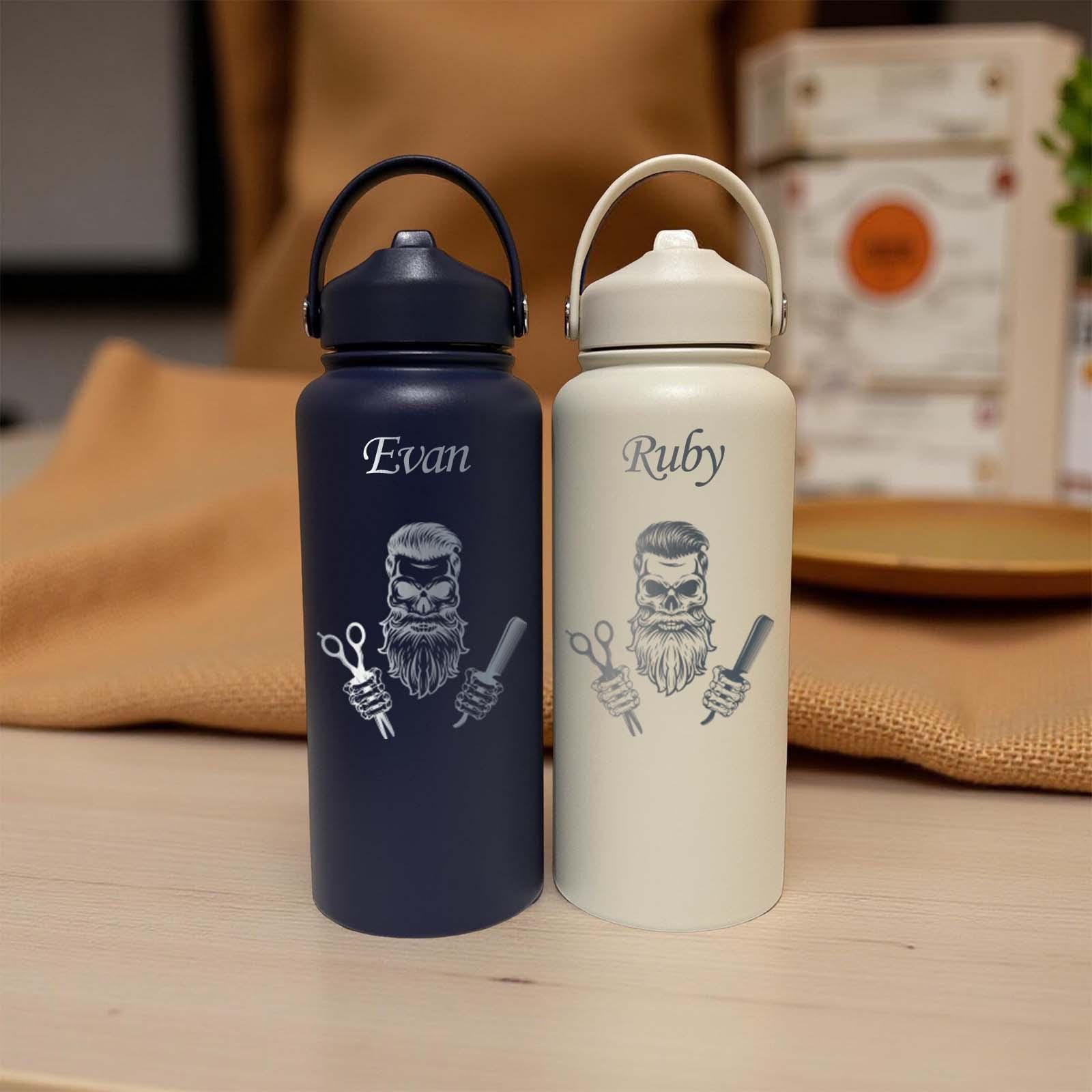 Barber 32oz Water Bottle – Stainless Steel