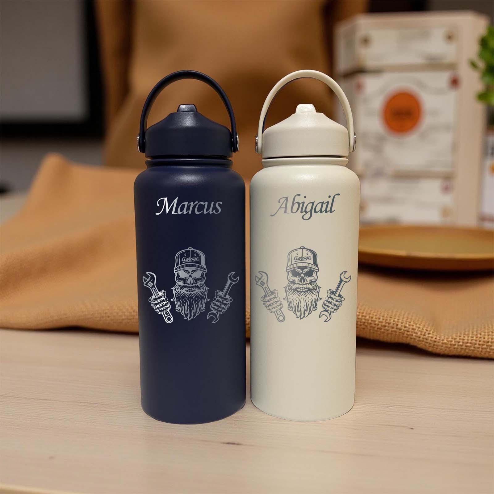 Mechanic 32oz Water Bottle – Stainless Steel