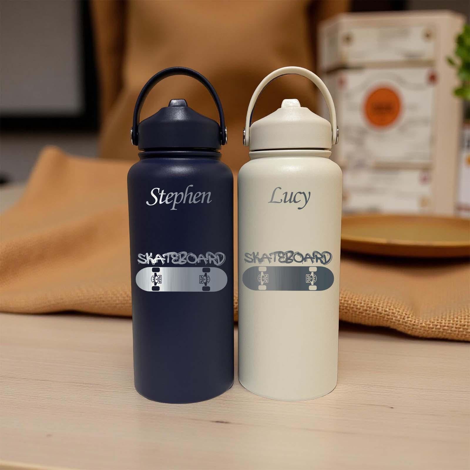 Skate 32oz Water Bottle – Stainless Steel, Skate Design #2