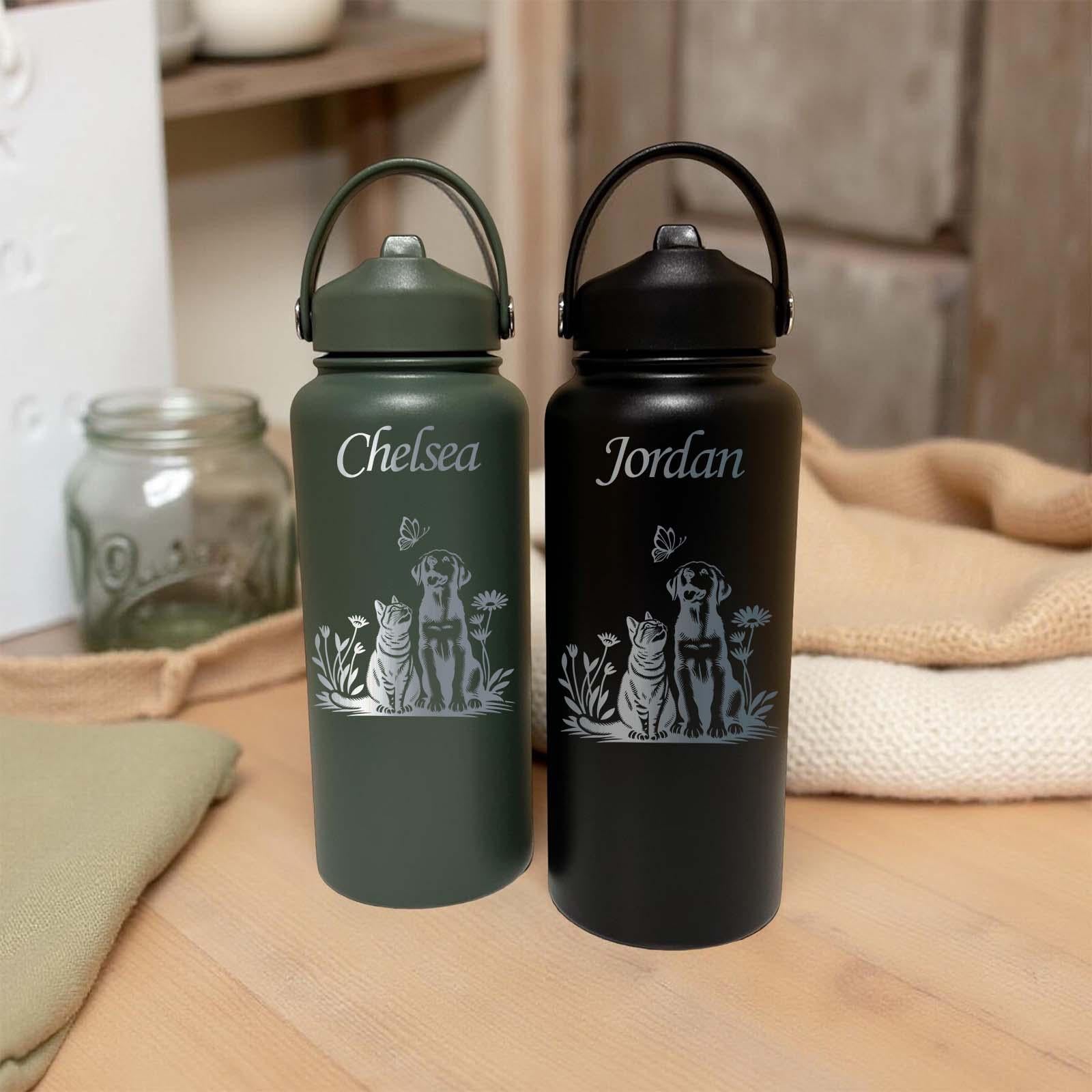 Cute Pets 32oz Water Bottle – Stainless Steel