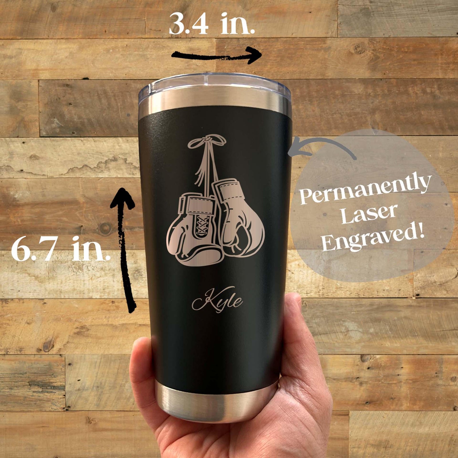 Boxing 20oz Engraved Tumbler – Stainless Steel