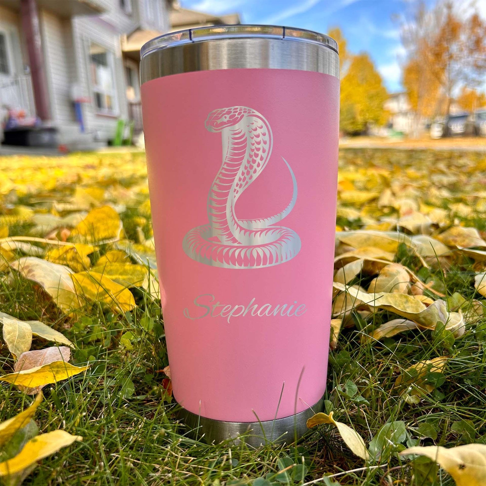 Cobra 20oz Engraved Tumbler – Stainless Steel