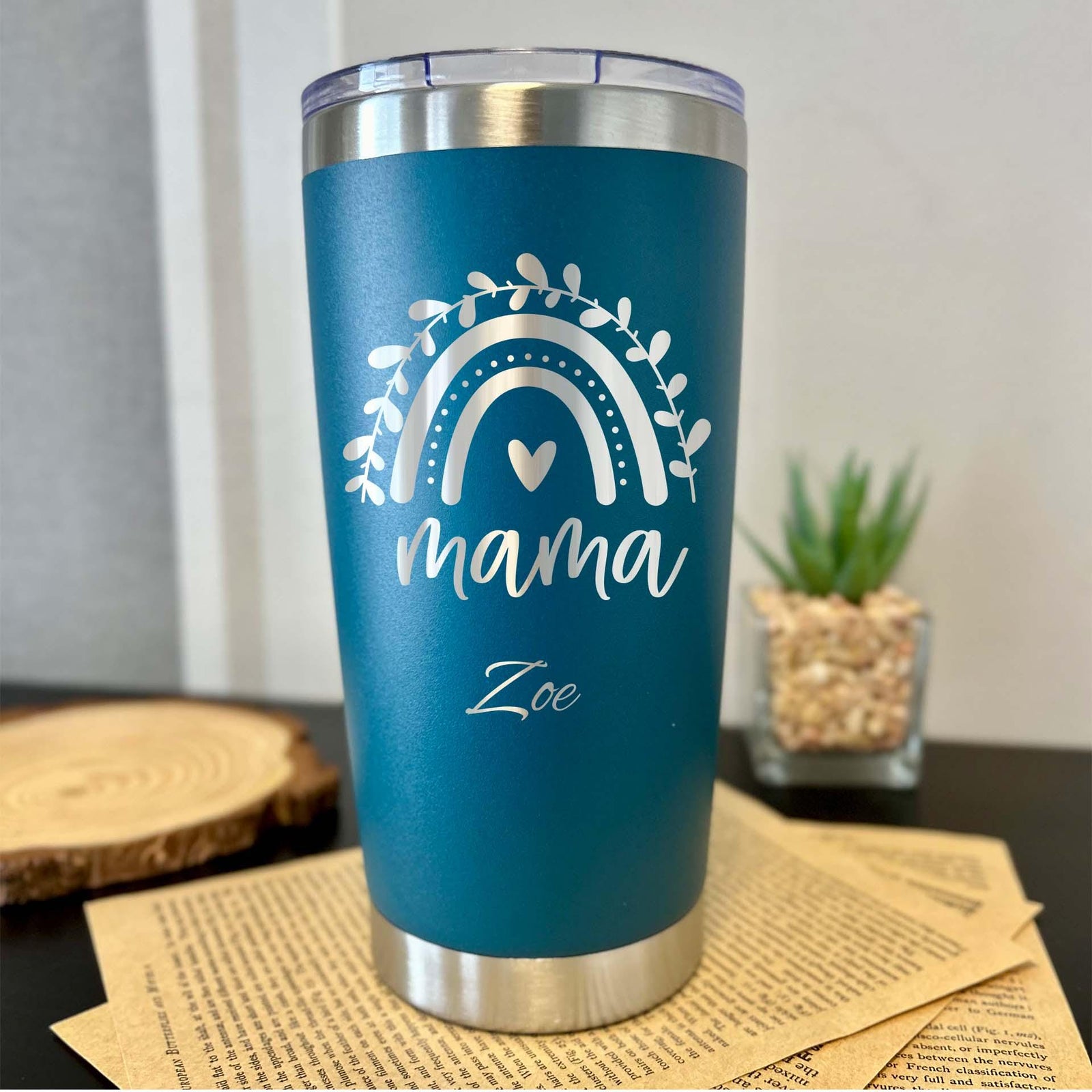 Mama 20oz Engraved Tumbler – Stainless Steel, Saying #45