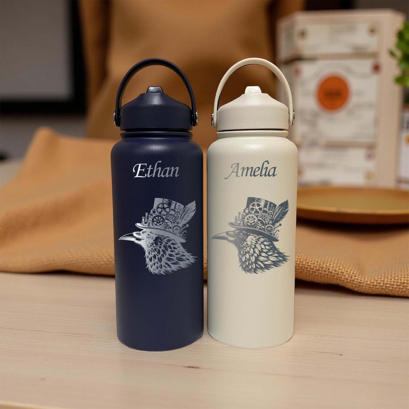 Raven 32oz Water Bottle – Stainless Steel