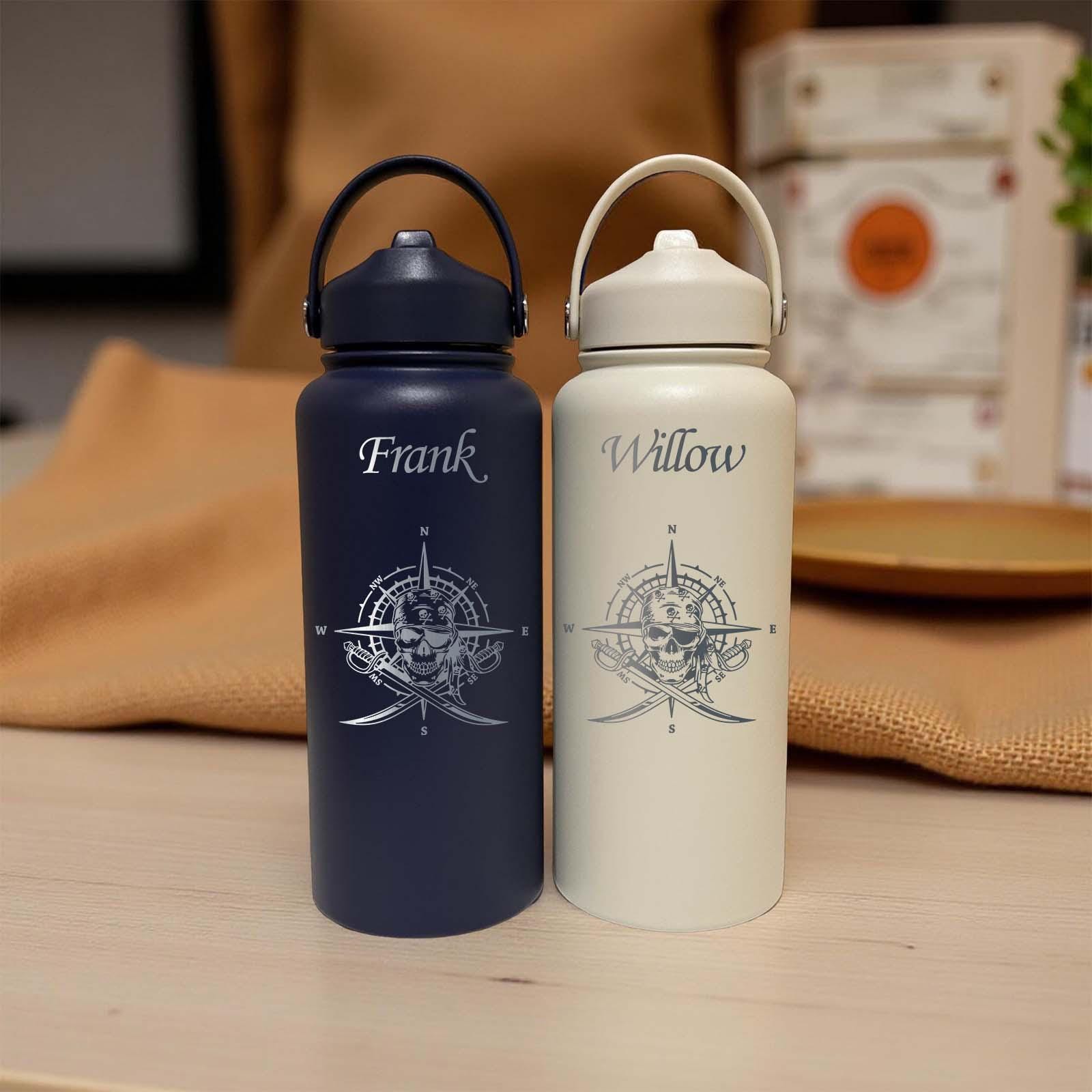 Pirate 32oz Water Bottle – Stainless Steel