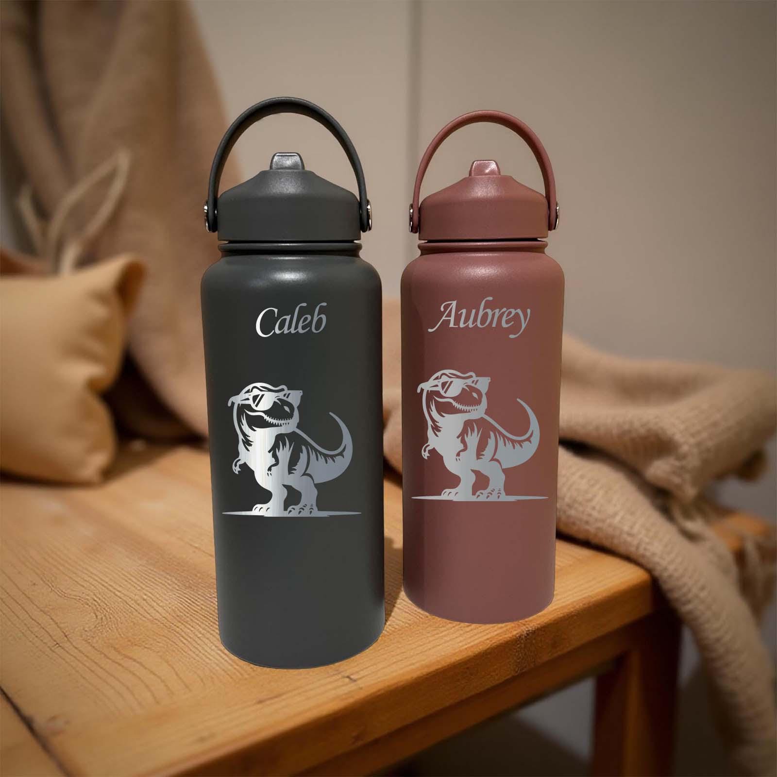 Funny T-Rex 32oz Water Bottle – Stainless Steel