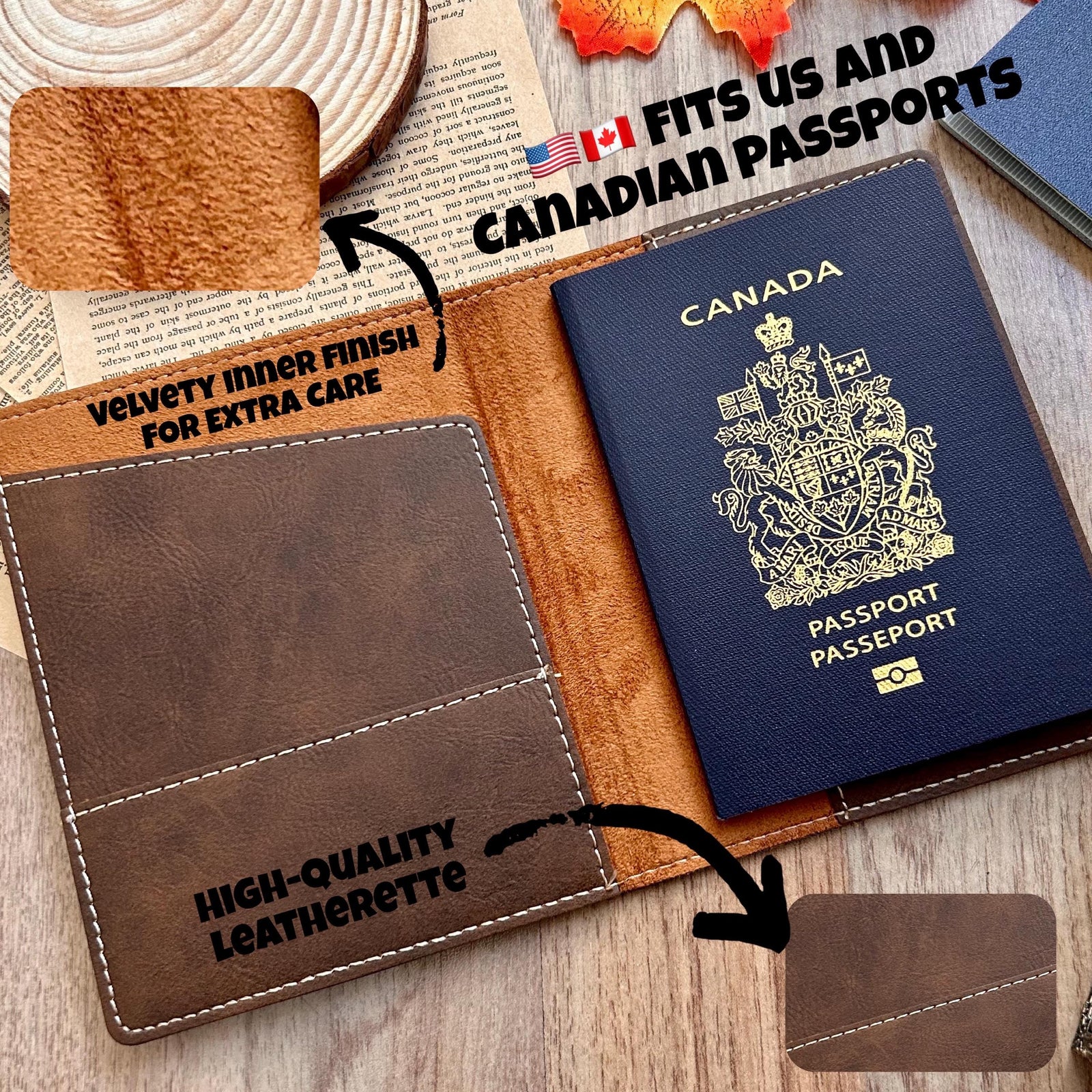 Gold Lion Passport Cover