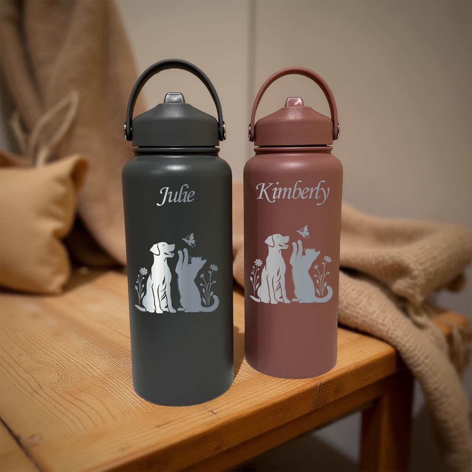 Pets & Nature 32oz Water Bottle – Stainless Steel