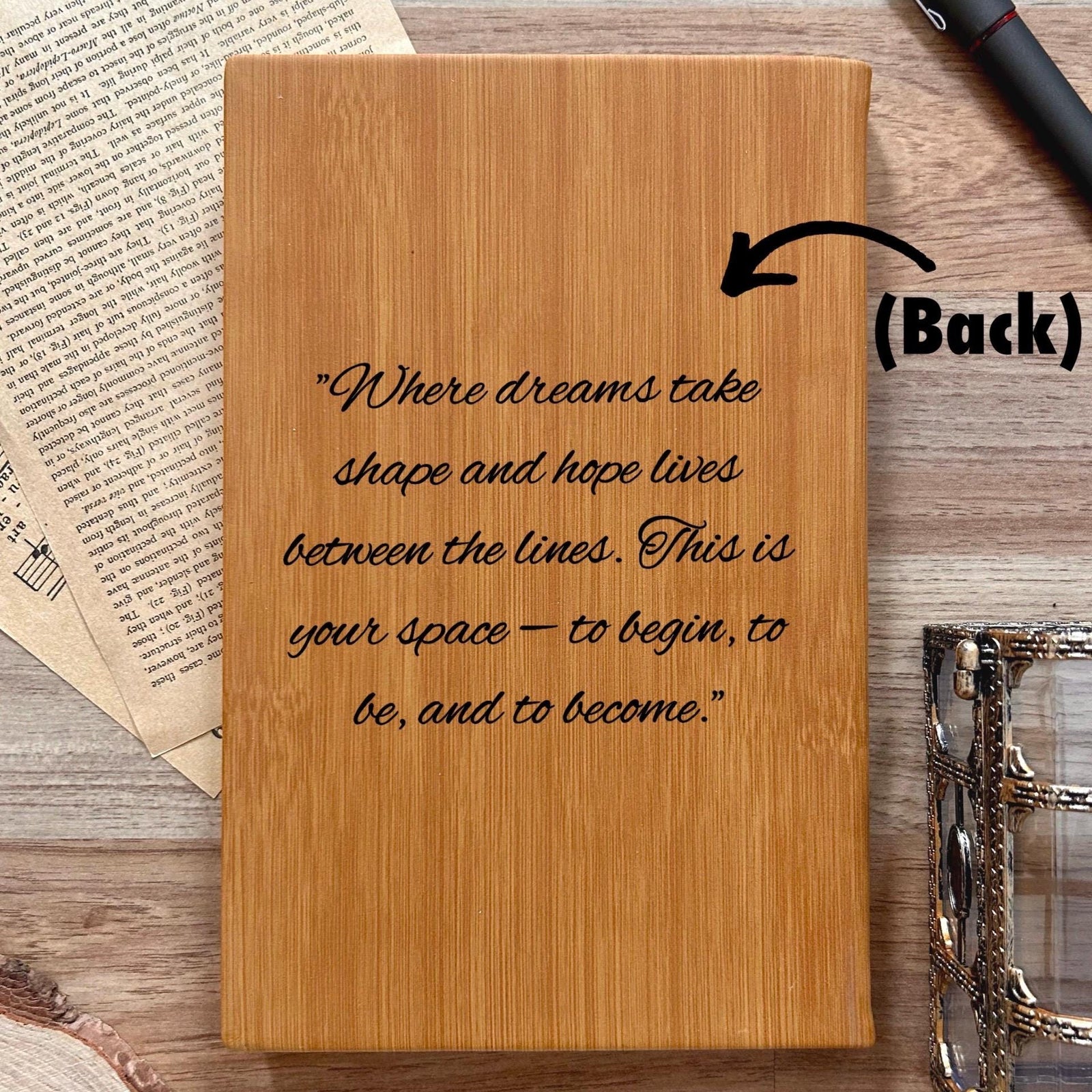 Teacher Custom Journal – Hardcover Soft Leather, Saying #1