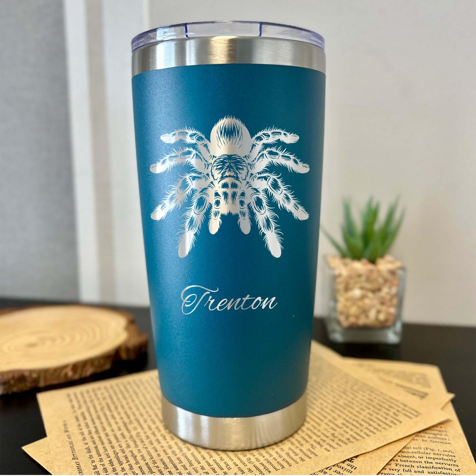 Spider 20oz Engraved Tumbler – Stainless Steel