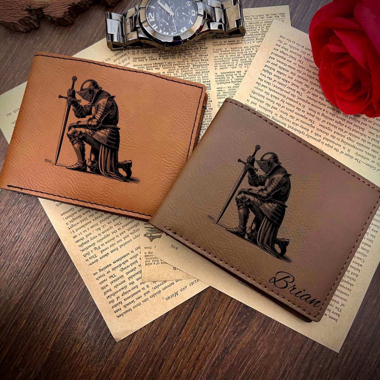 Knight Leather Wallet – Design #103