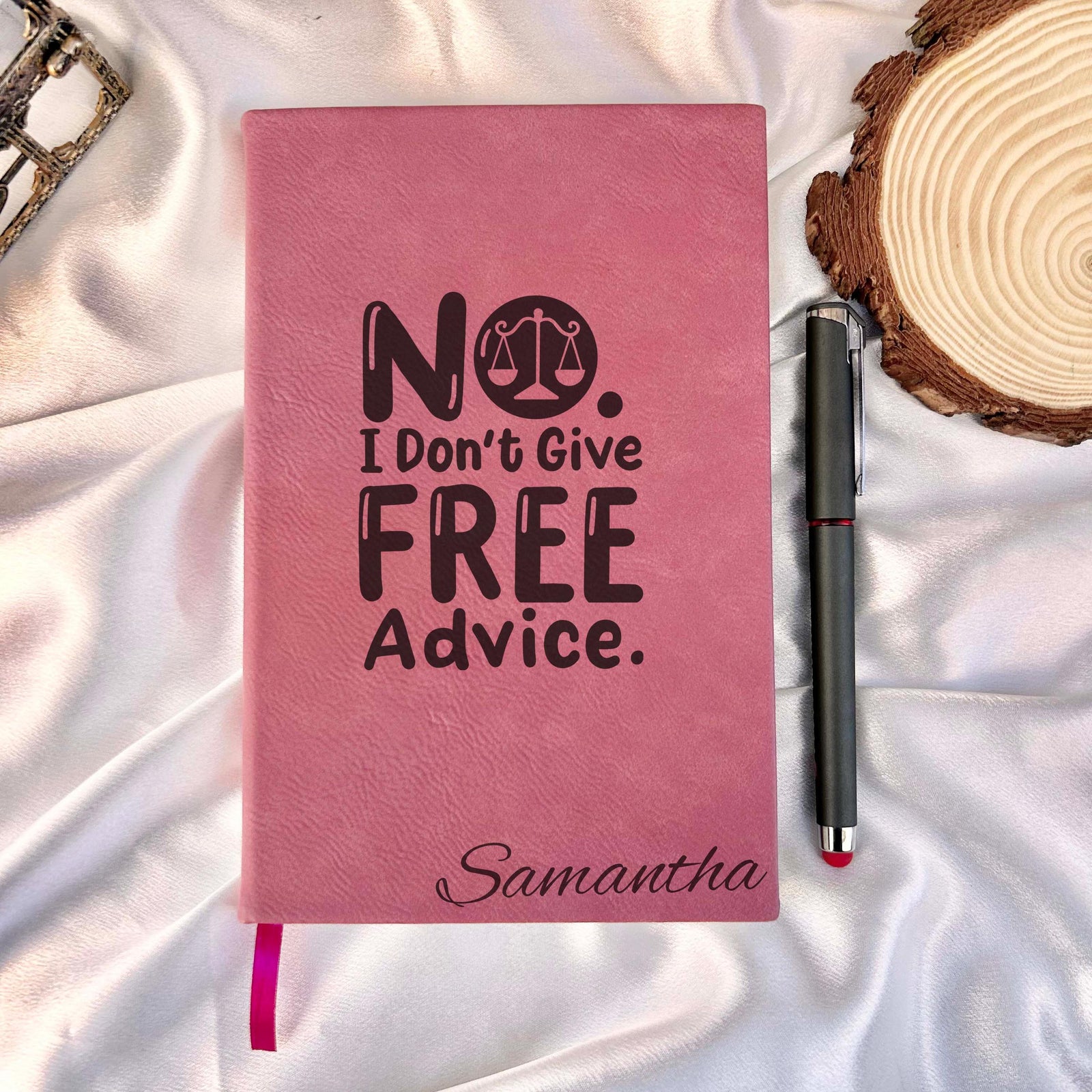 Fun Lawyer Custom Journal – Hardcover Soft Leather, Saying #26