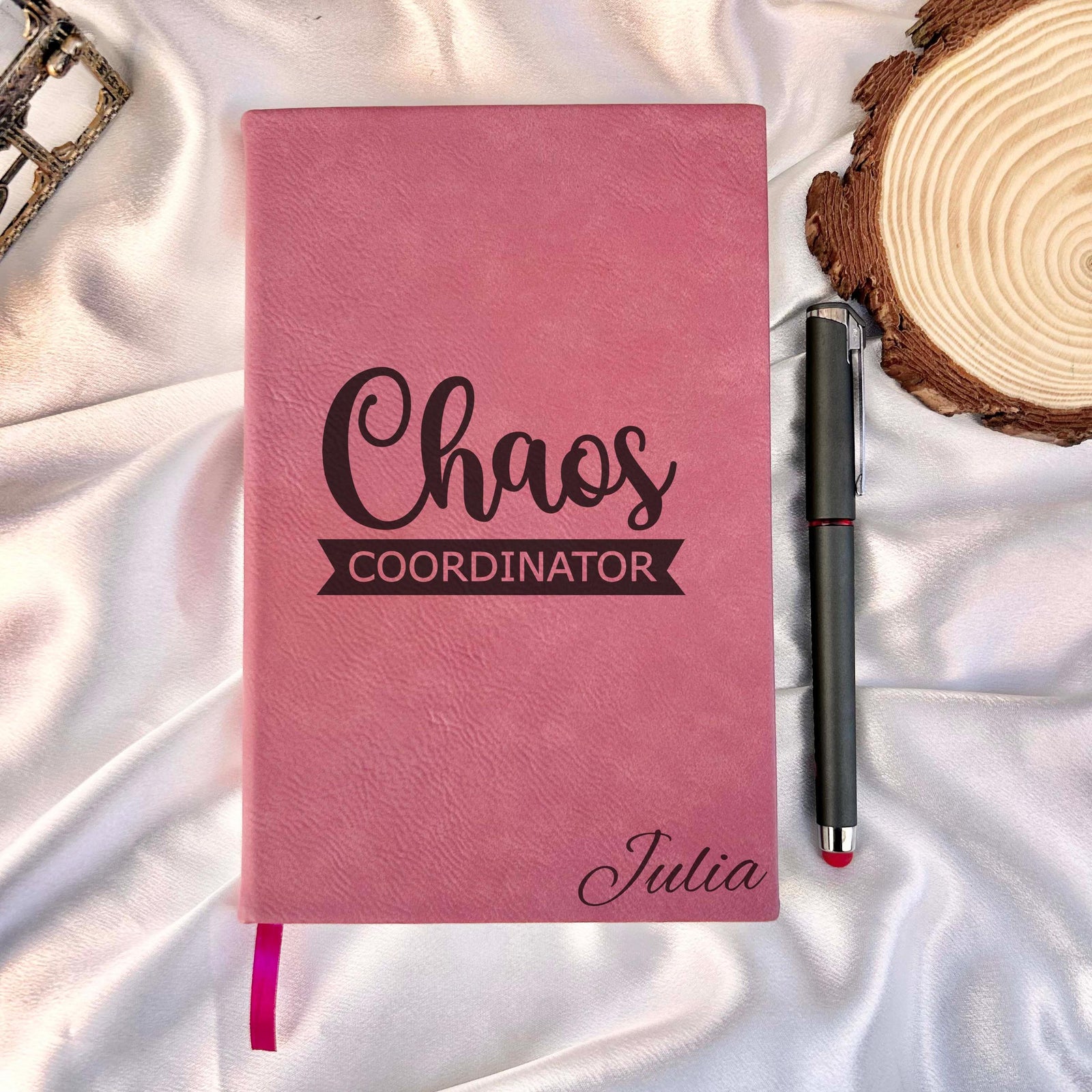 Chaos Coordinator Journal – Hardcover Soft Leather, Saying #4