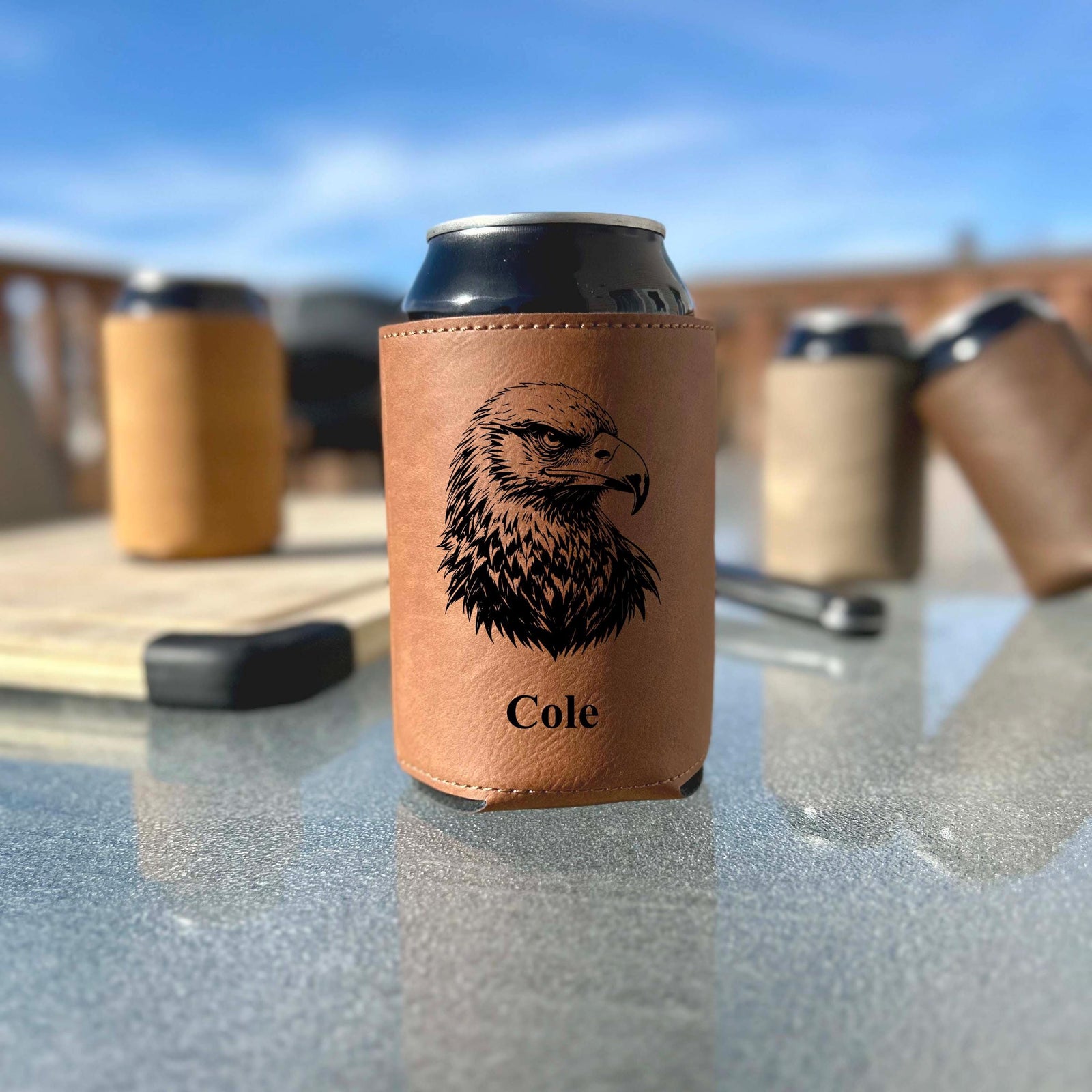 Eagle Can Cover – Soft Leather