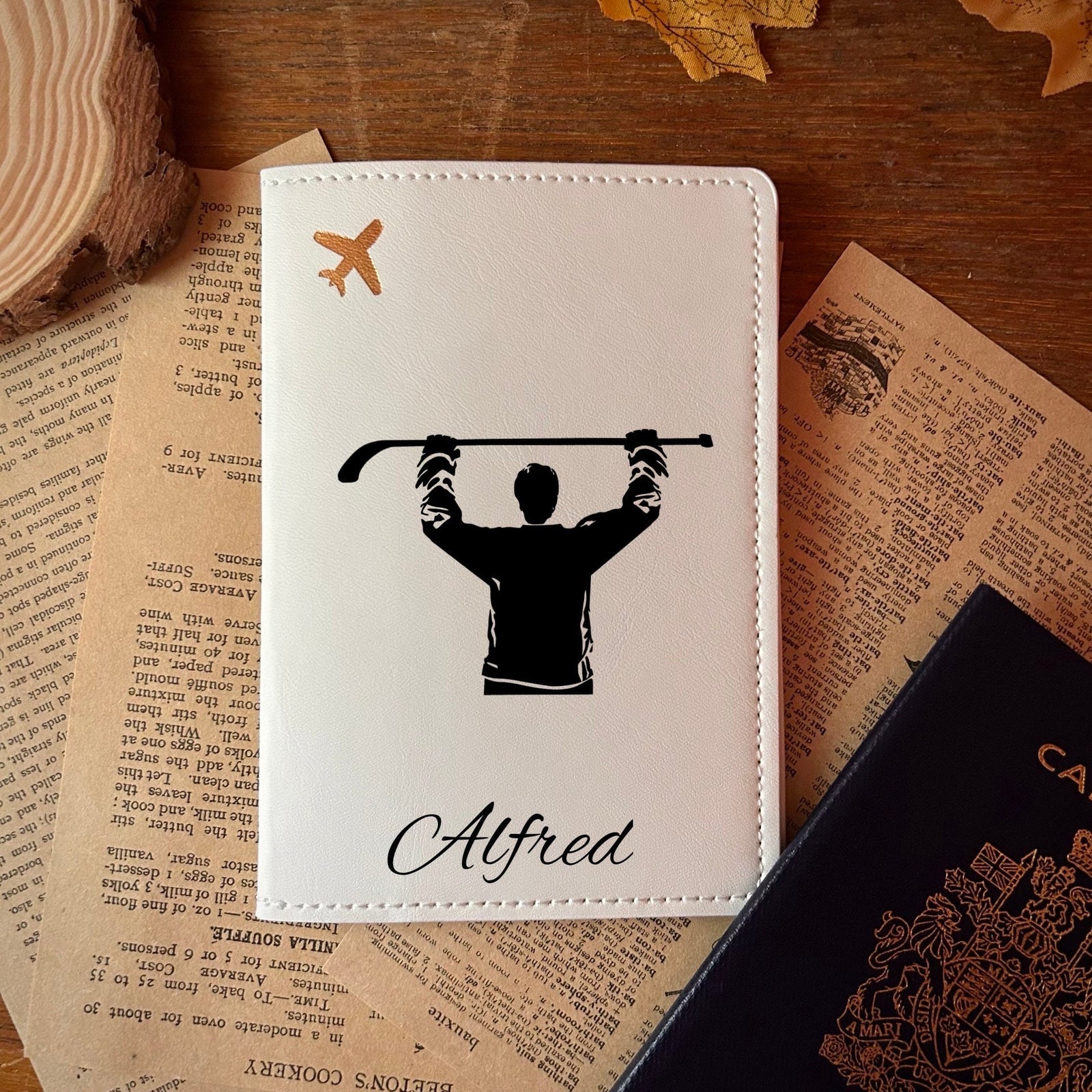 Hockey Passport Cover
