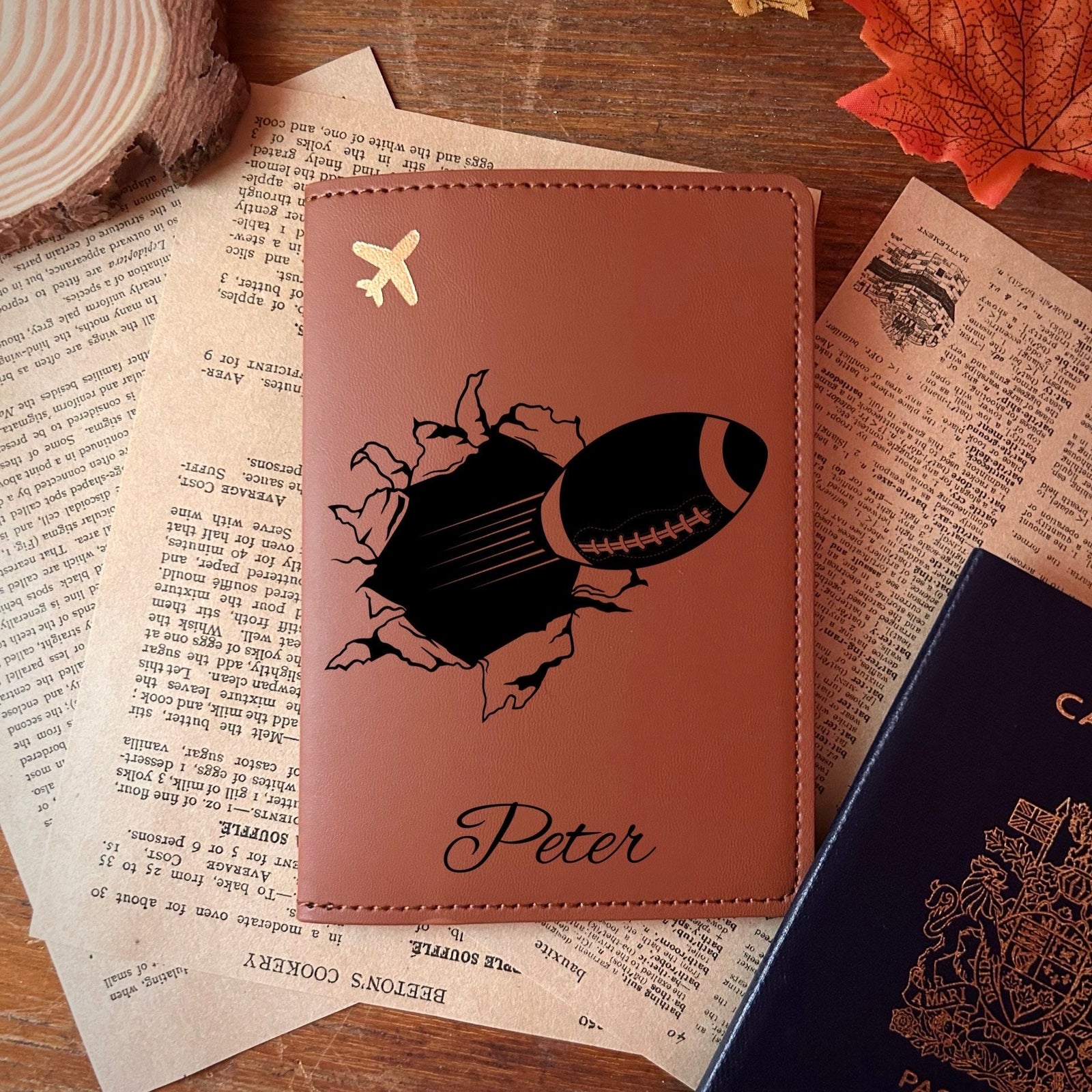 Football Passport Cover