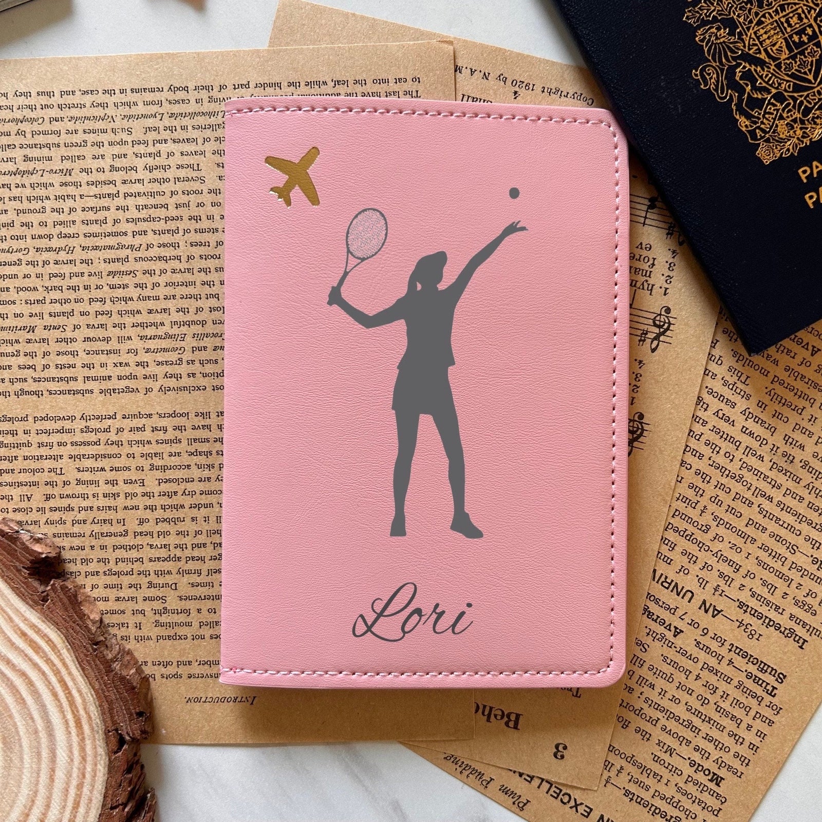 Tennis Passport Cover