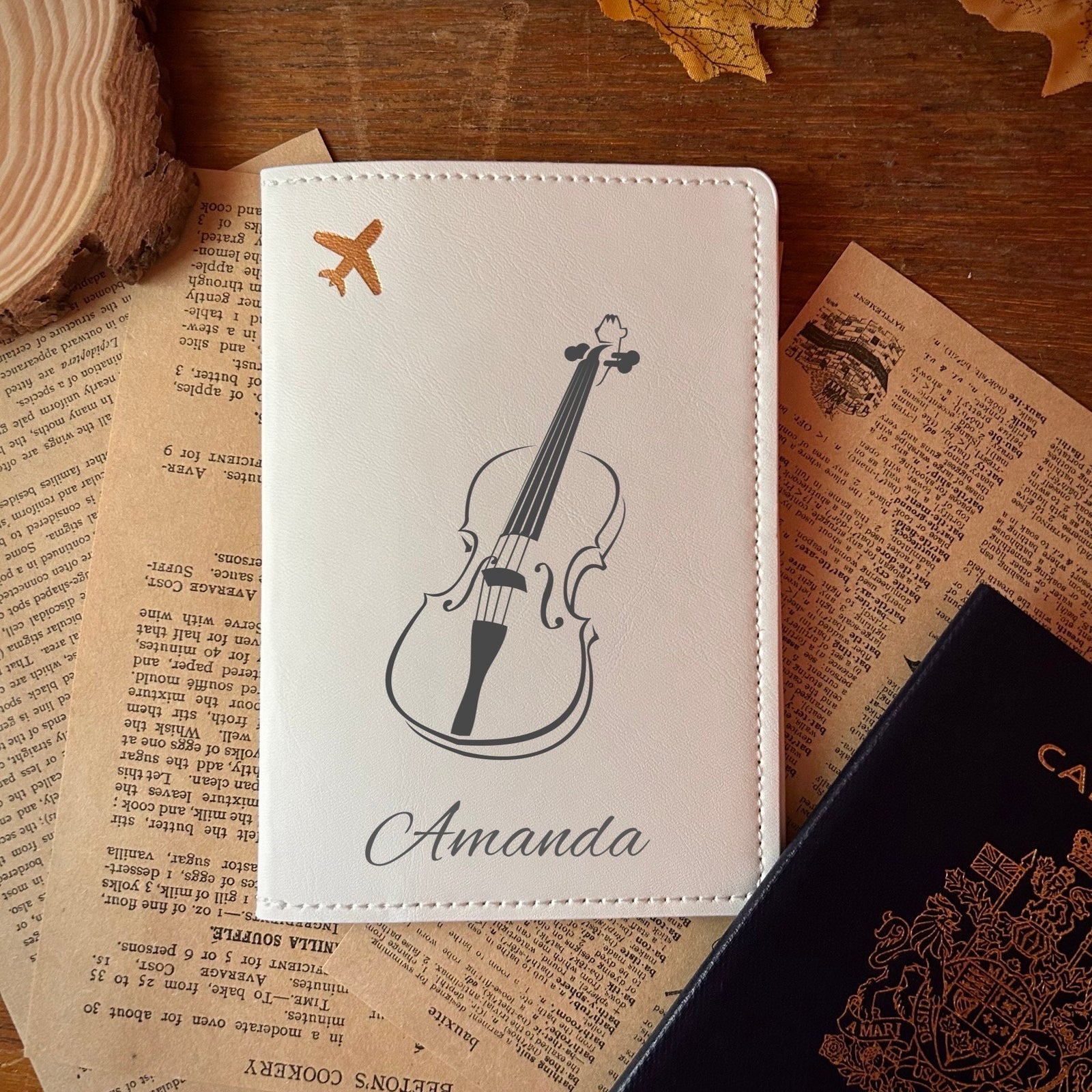 Violin Passport Cover