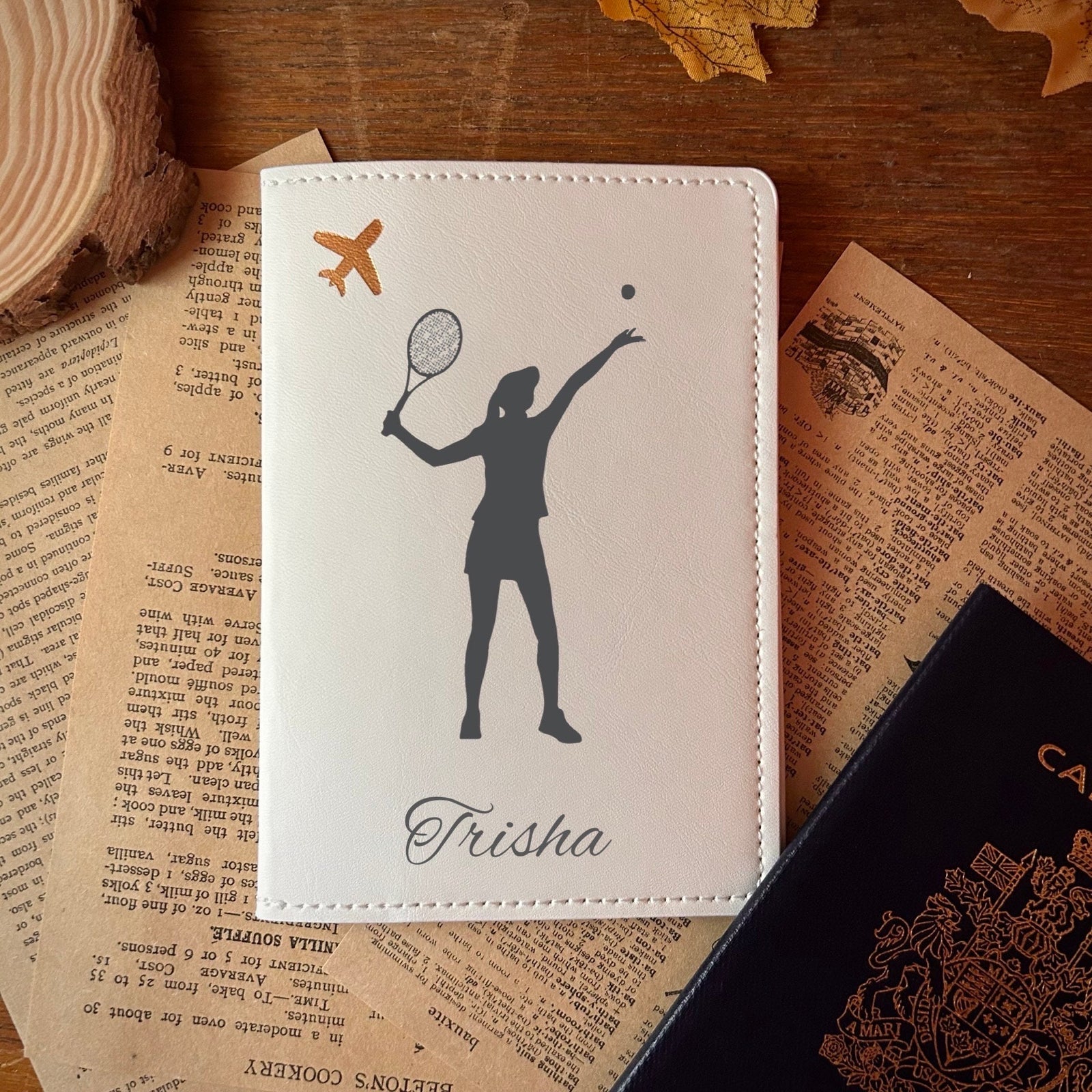 Tennis Passport Cover