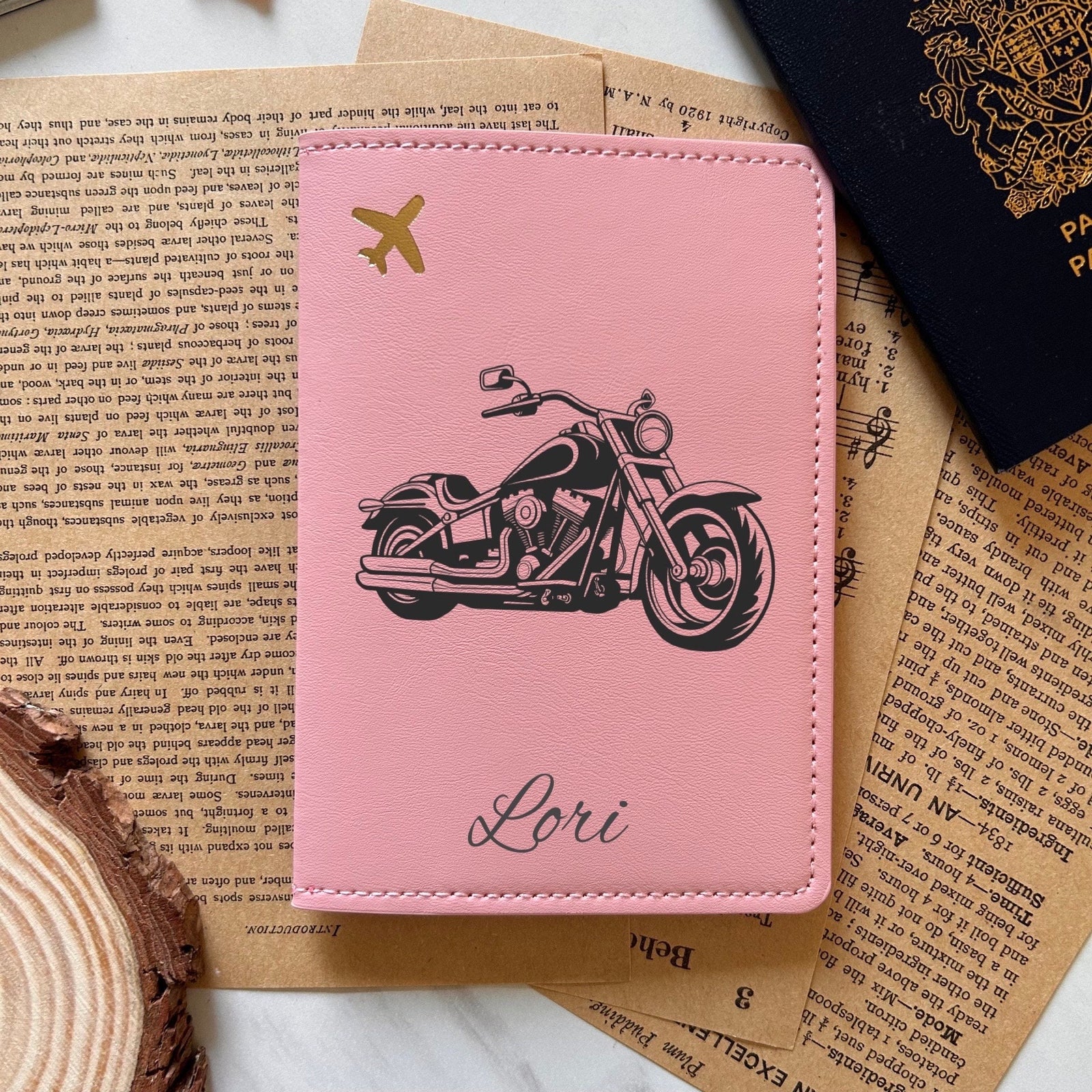 Motorcycle Passport Cover