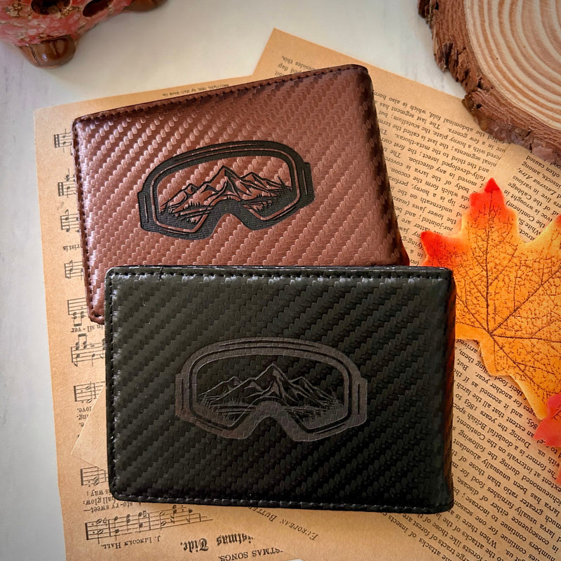 Snowboard Leather Wallet