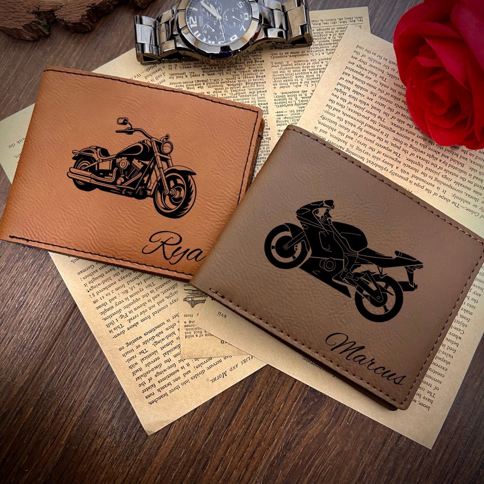 Motorcycle Leather Wallet