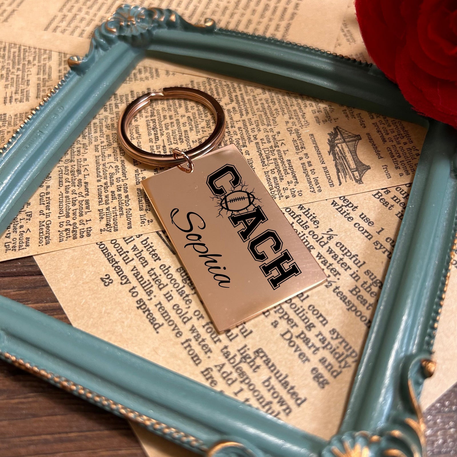 Coach Keychain Stainless Steel